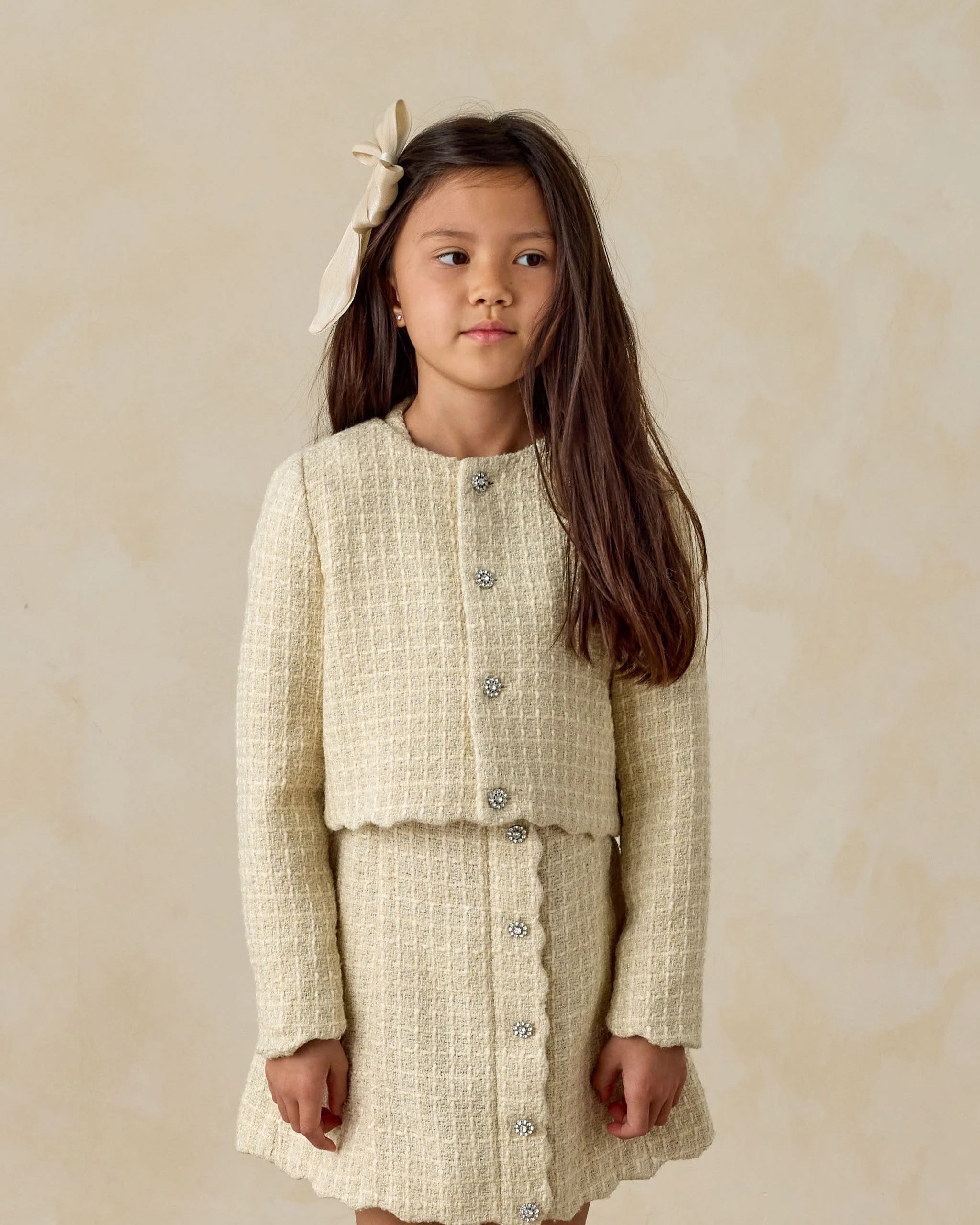Tweed Jacket | Ecru - Image 2