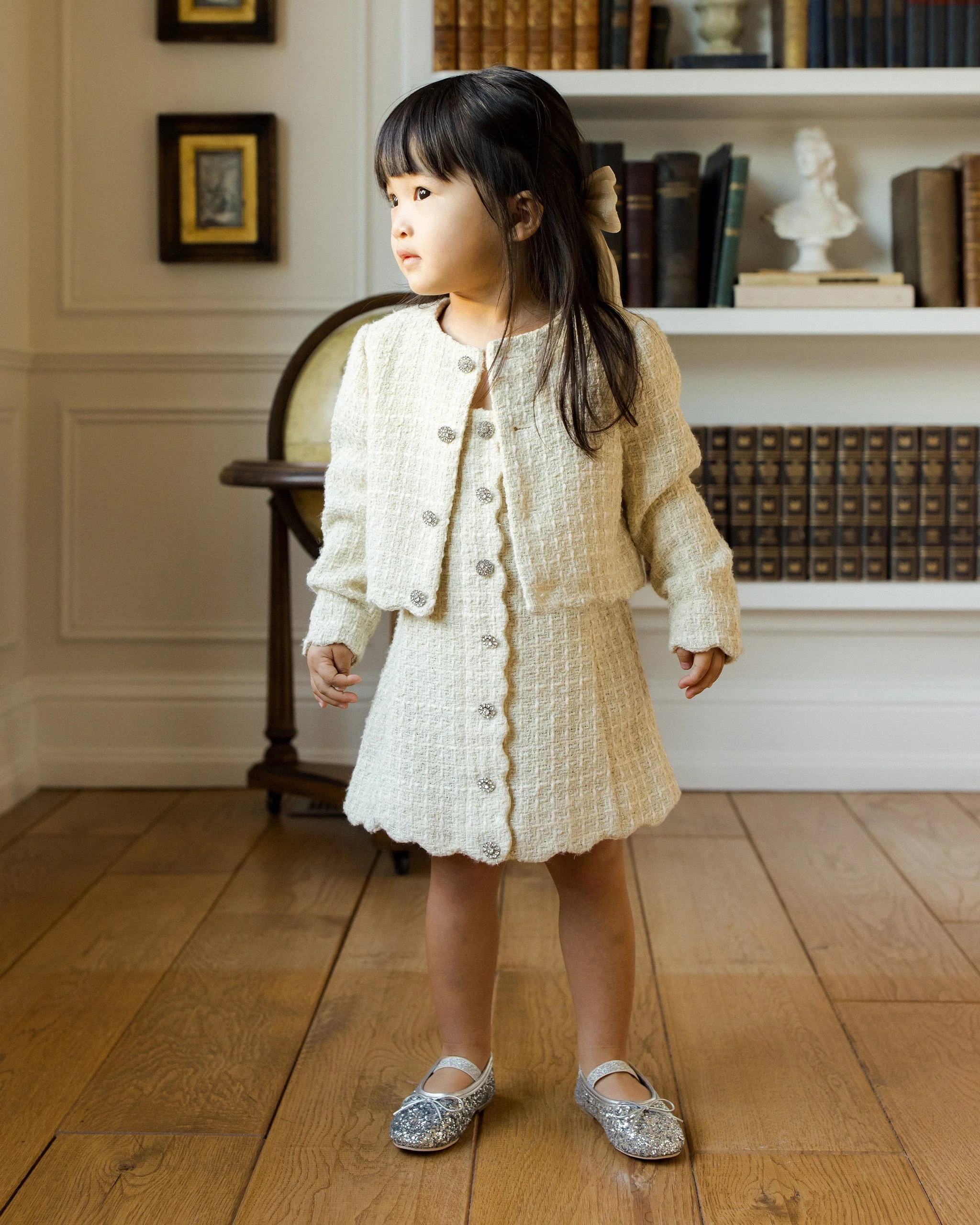 Tweed Jacket | Ecru - Image 3