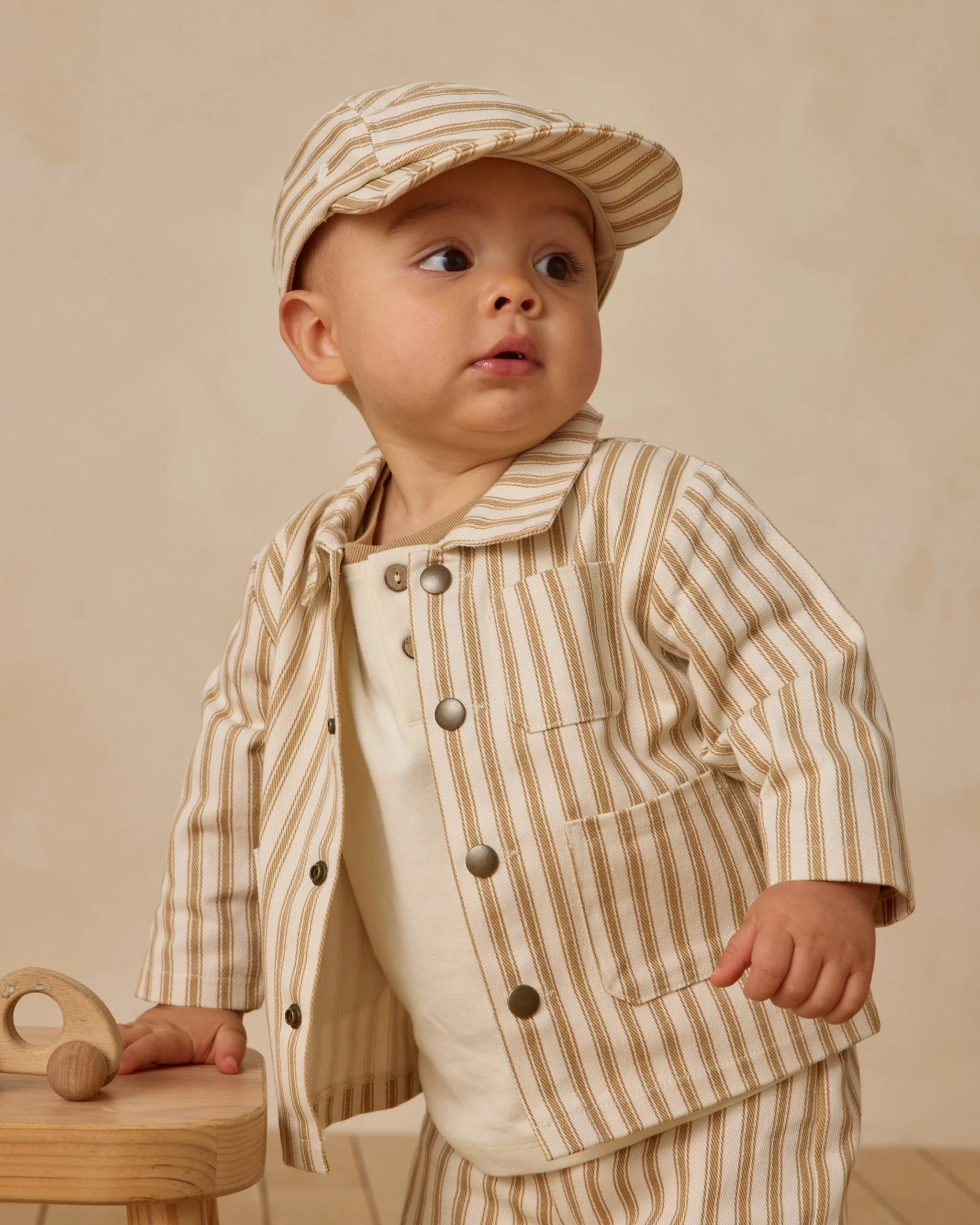 Utility Jacket || Gold Pinstripe - Image 2