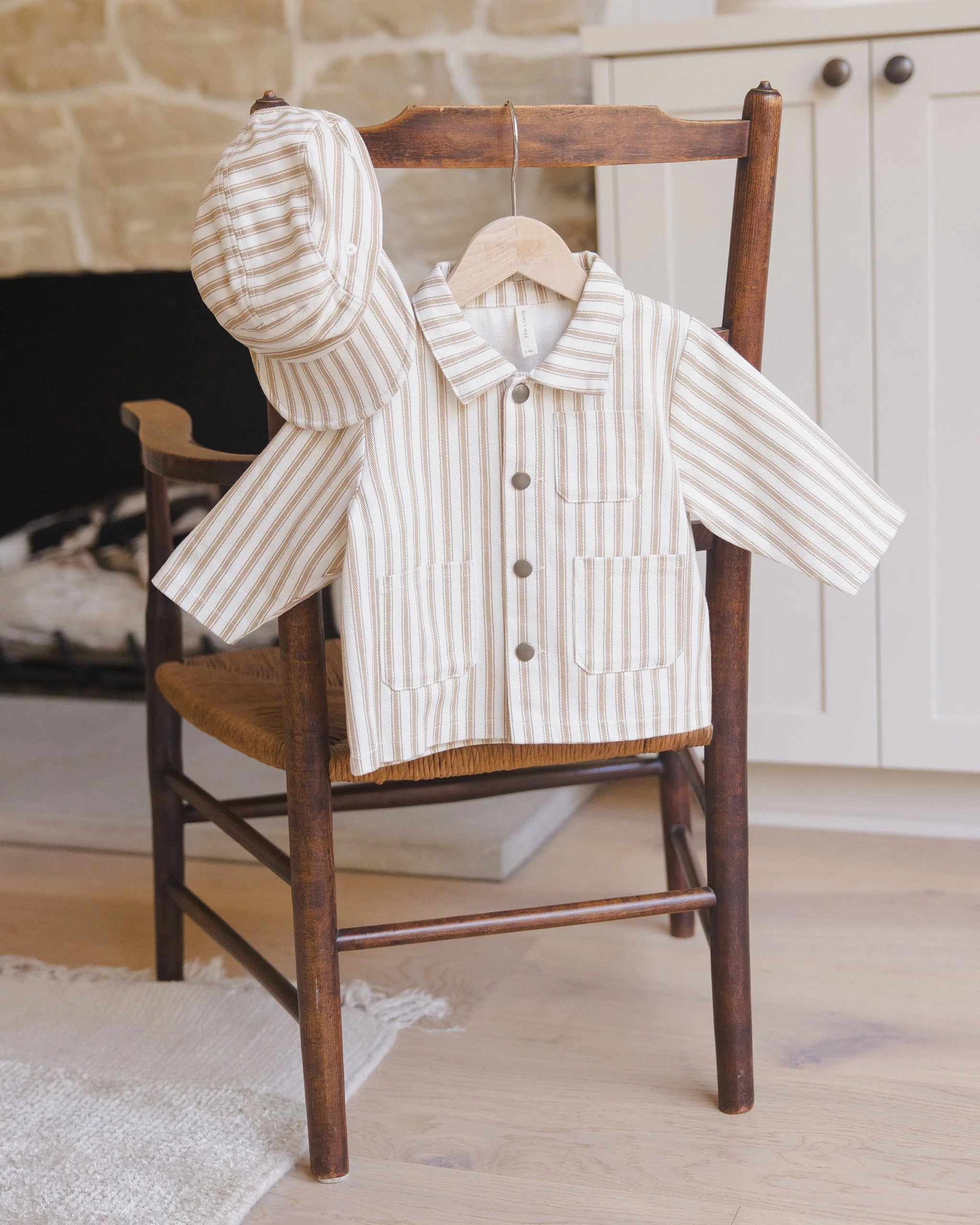 Utility Jacket || Gold Pinstripe - Image 4