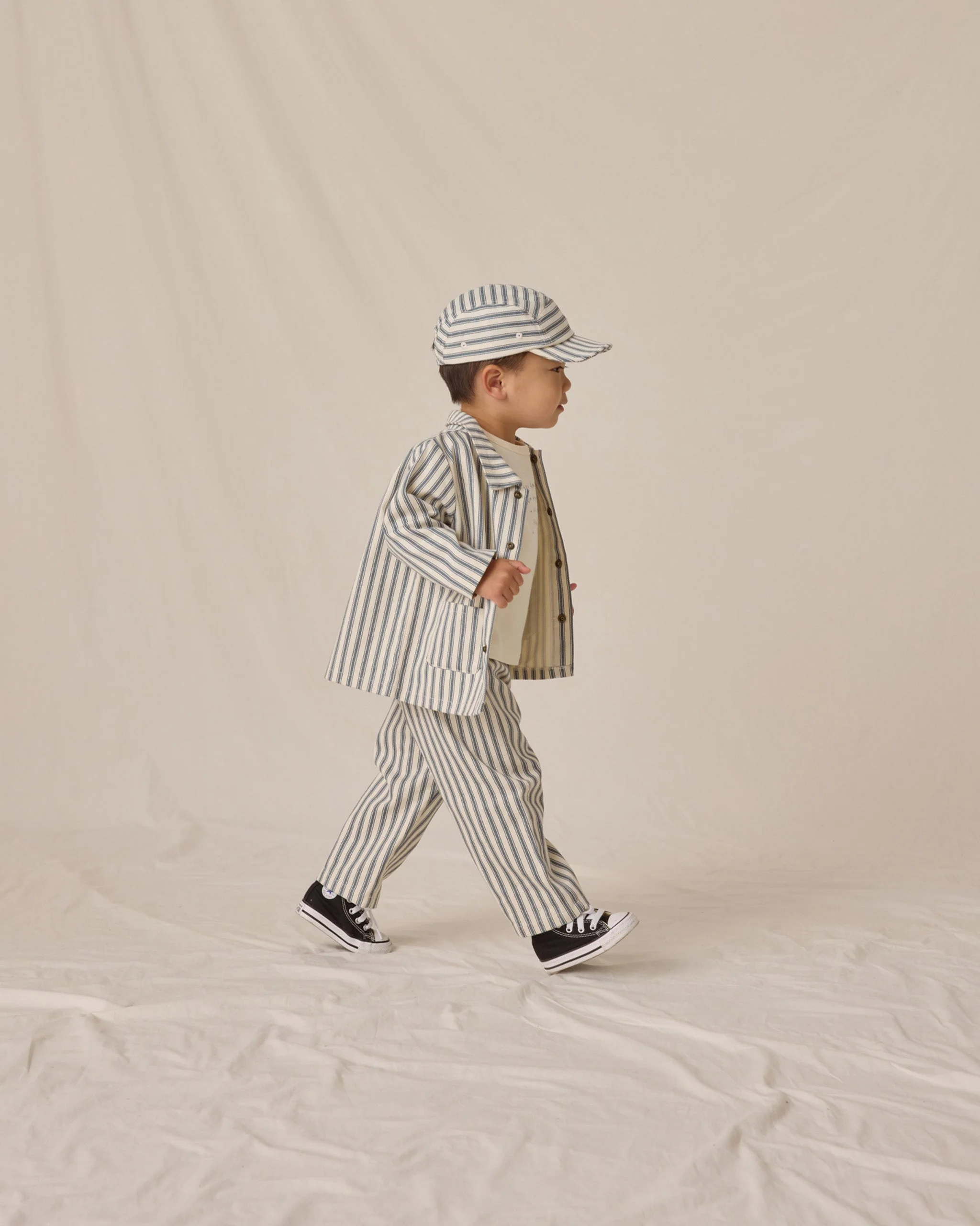 Utility Jacket || Ocean Pinstripe - Image 2