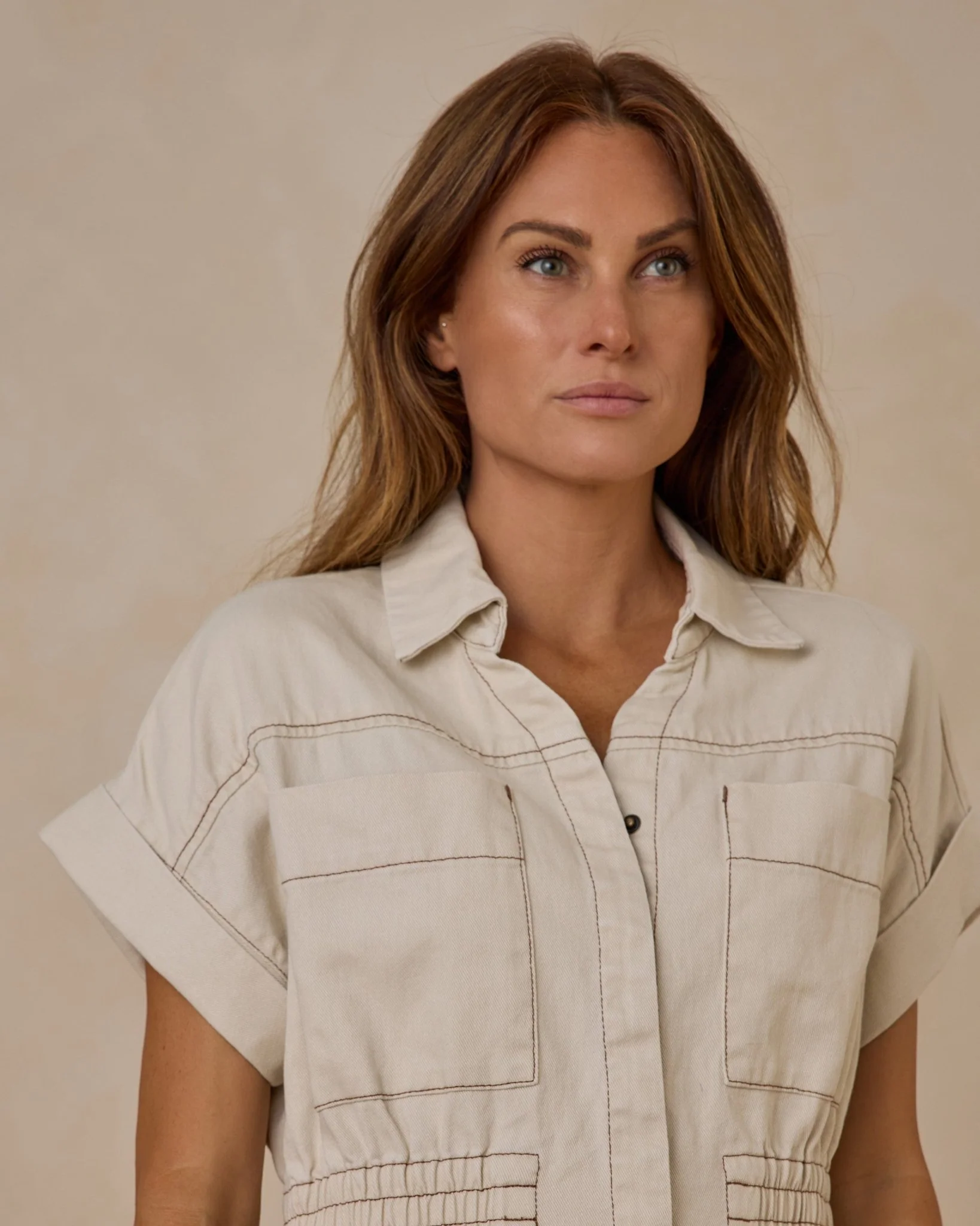 Utility Romper | Natural - Image 3