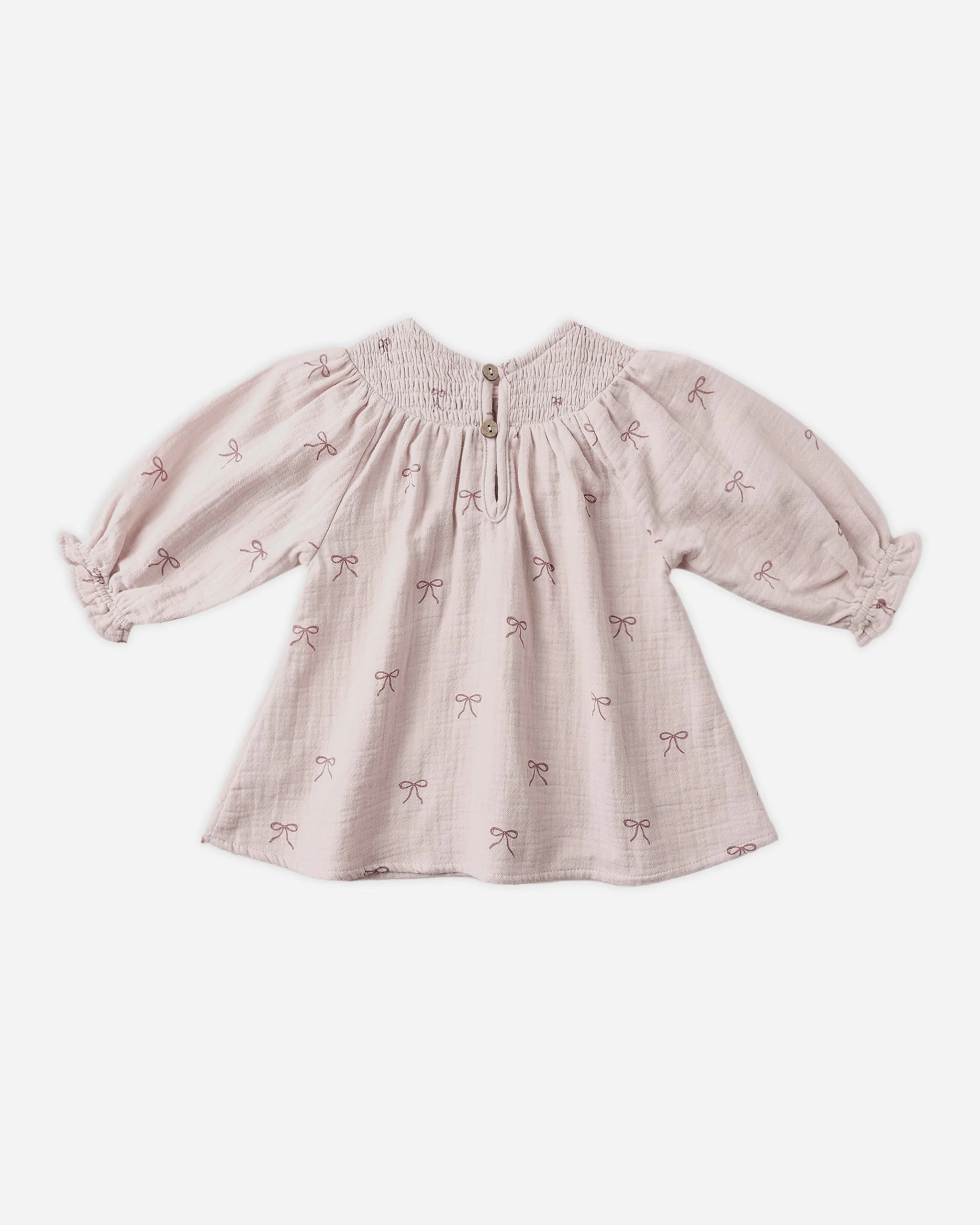 V Smocked Dress || Bows - Image 2
