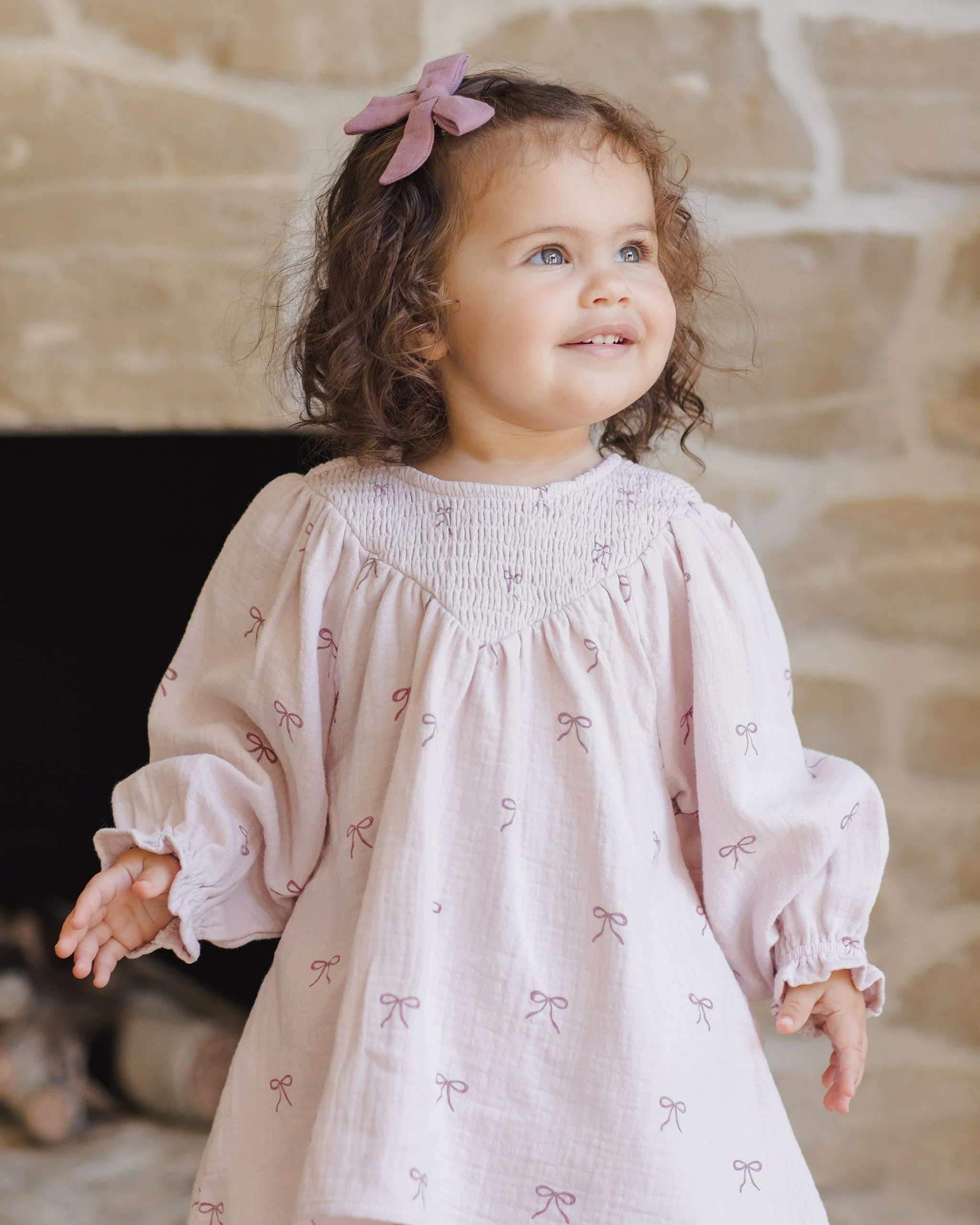 V Smocked Dress || Bows - Image 4