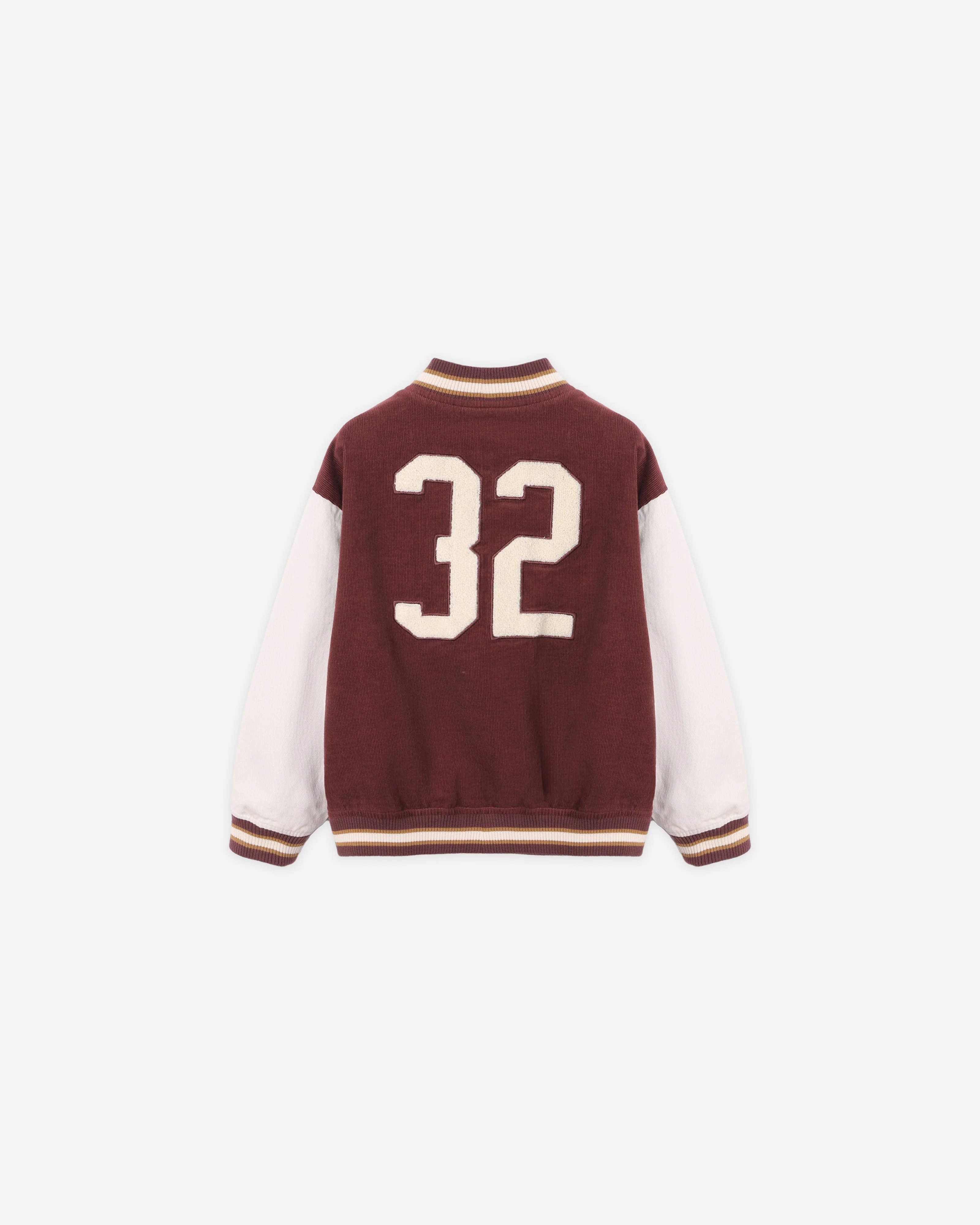 Varsity Jacket || Burgundy - Image 2