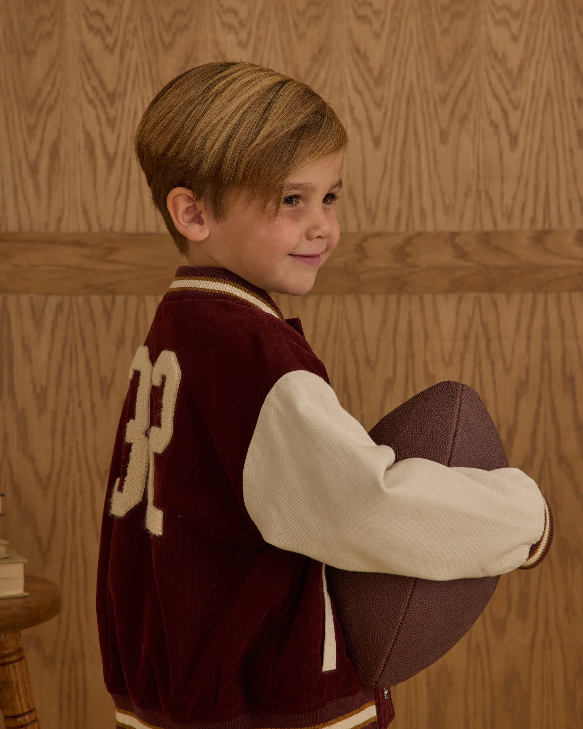 Varsity Jacket || Burgundy - Image 4