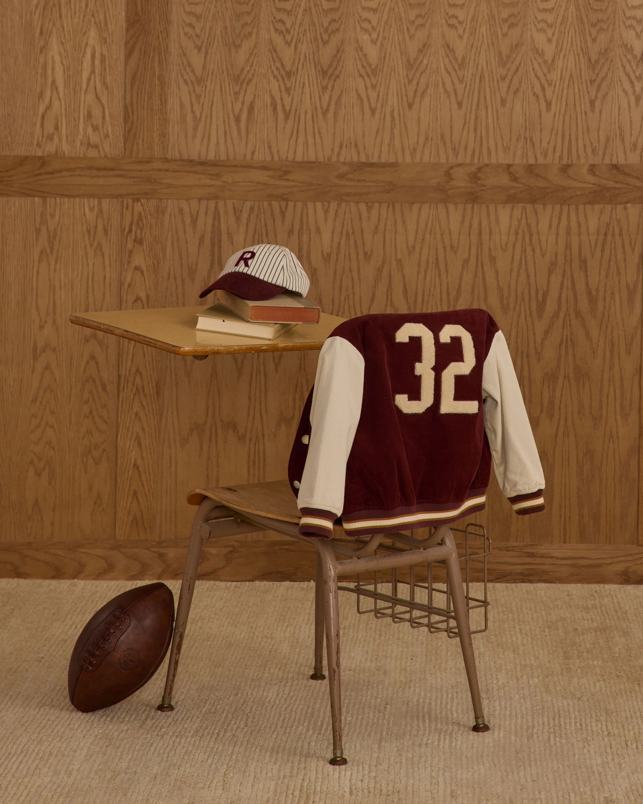 Varsity Jacket || Burgundy - Image 6