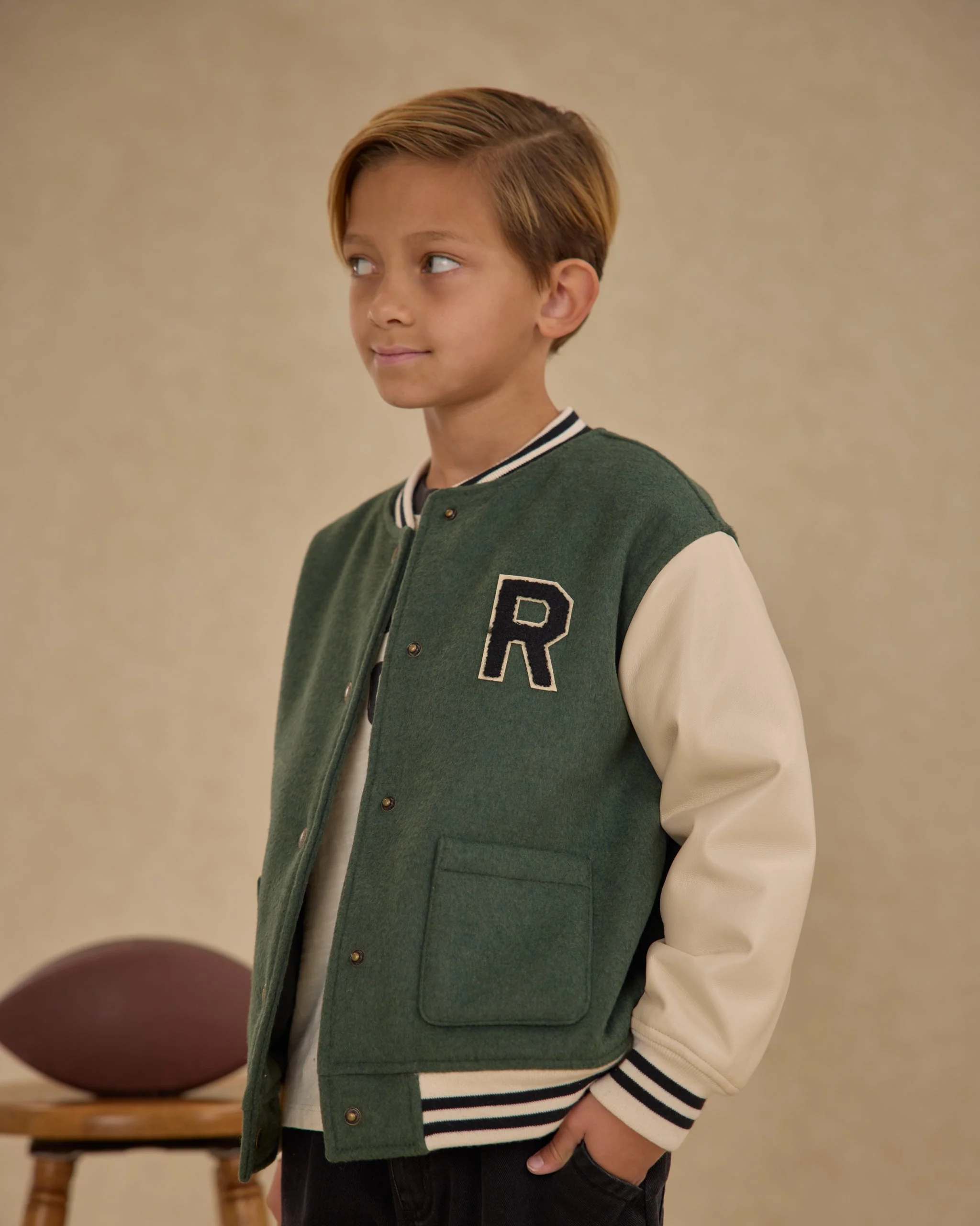 Varsity Jacket || Green - Image 2