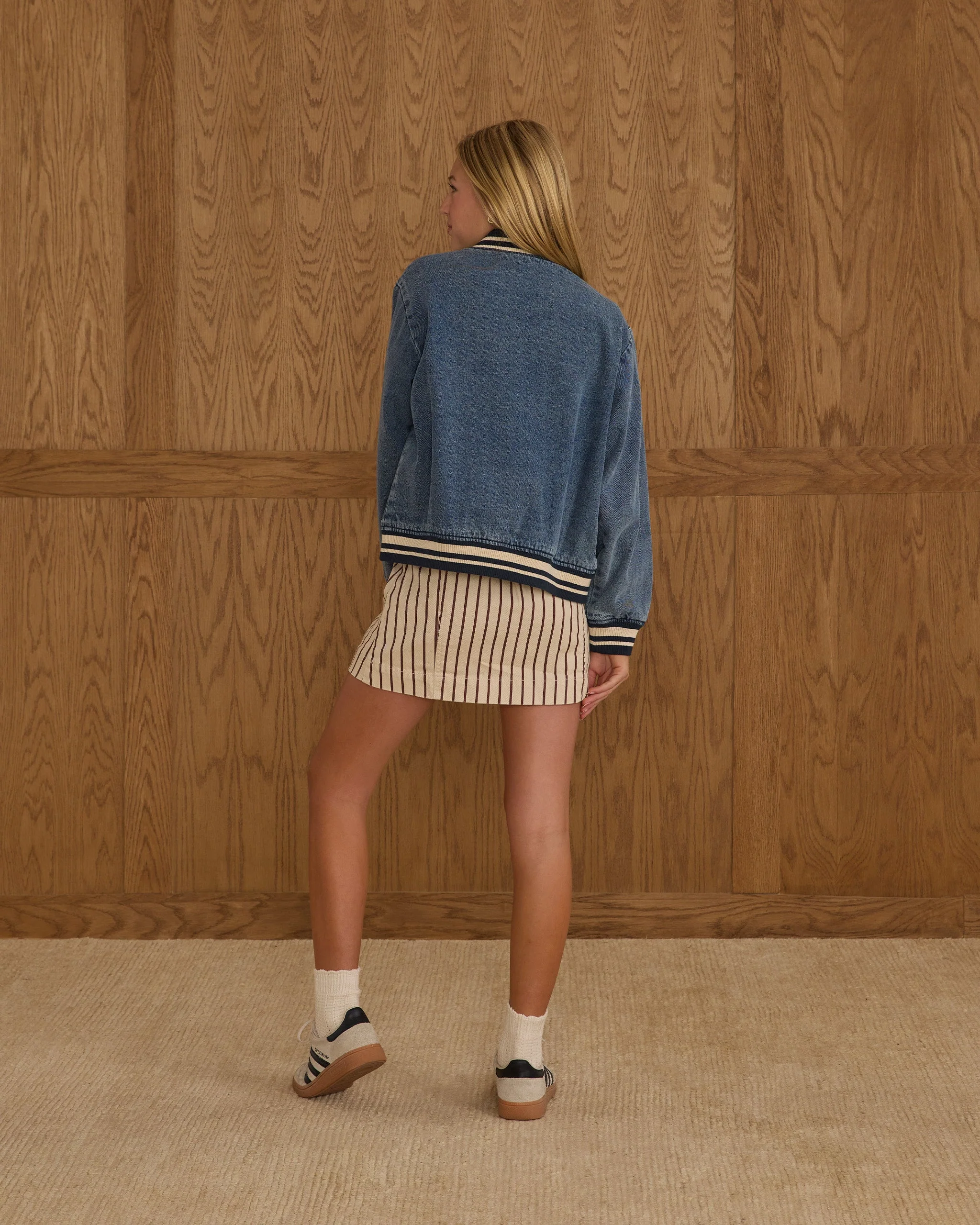 Varsity Jacket | Indigo Denim Teen - Image 2