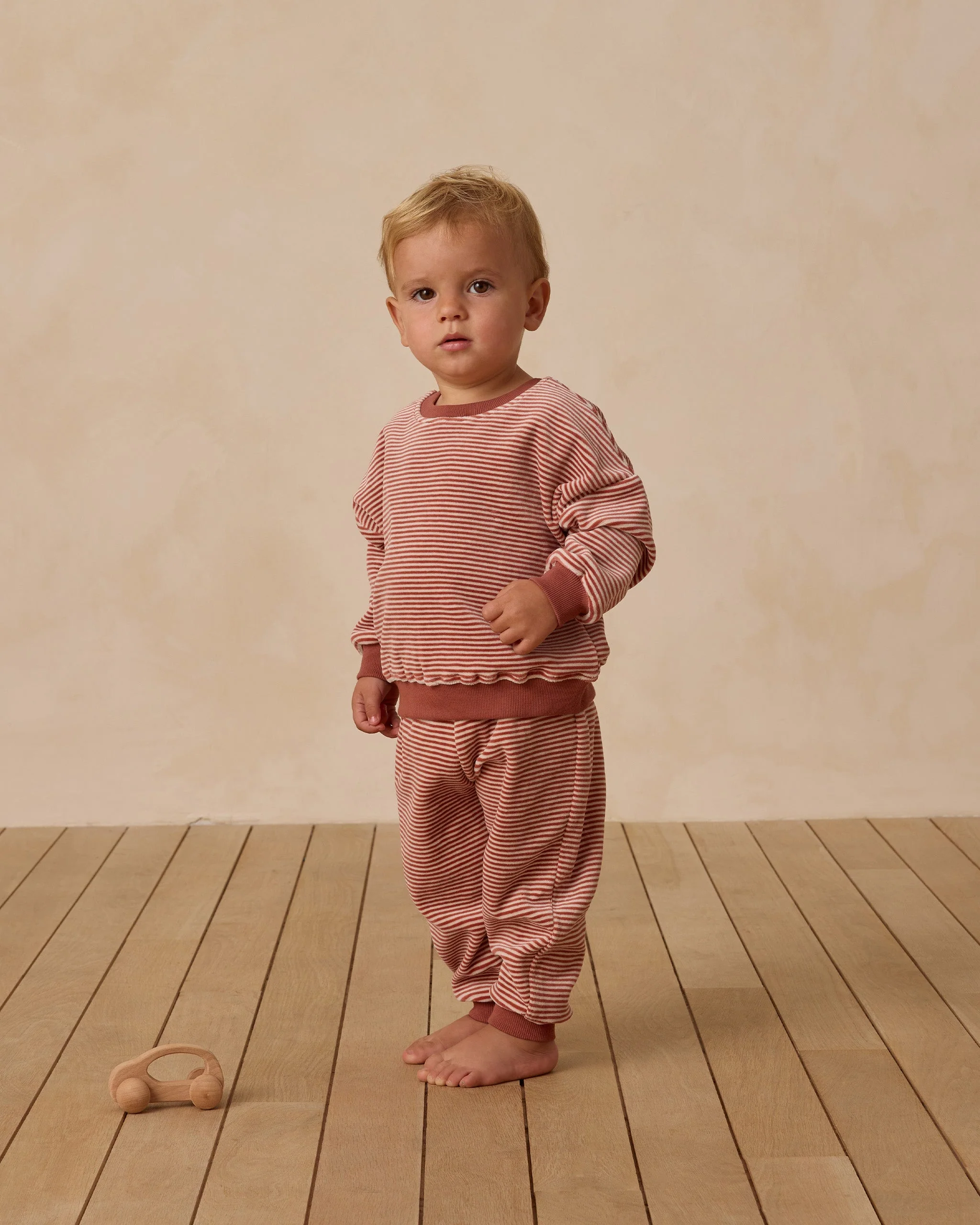 Velour Relaxed Sweatpant || Candy Stripe - Image 3