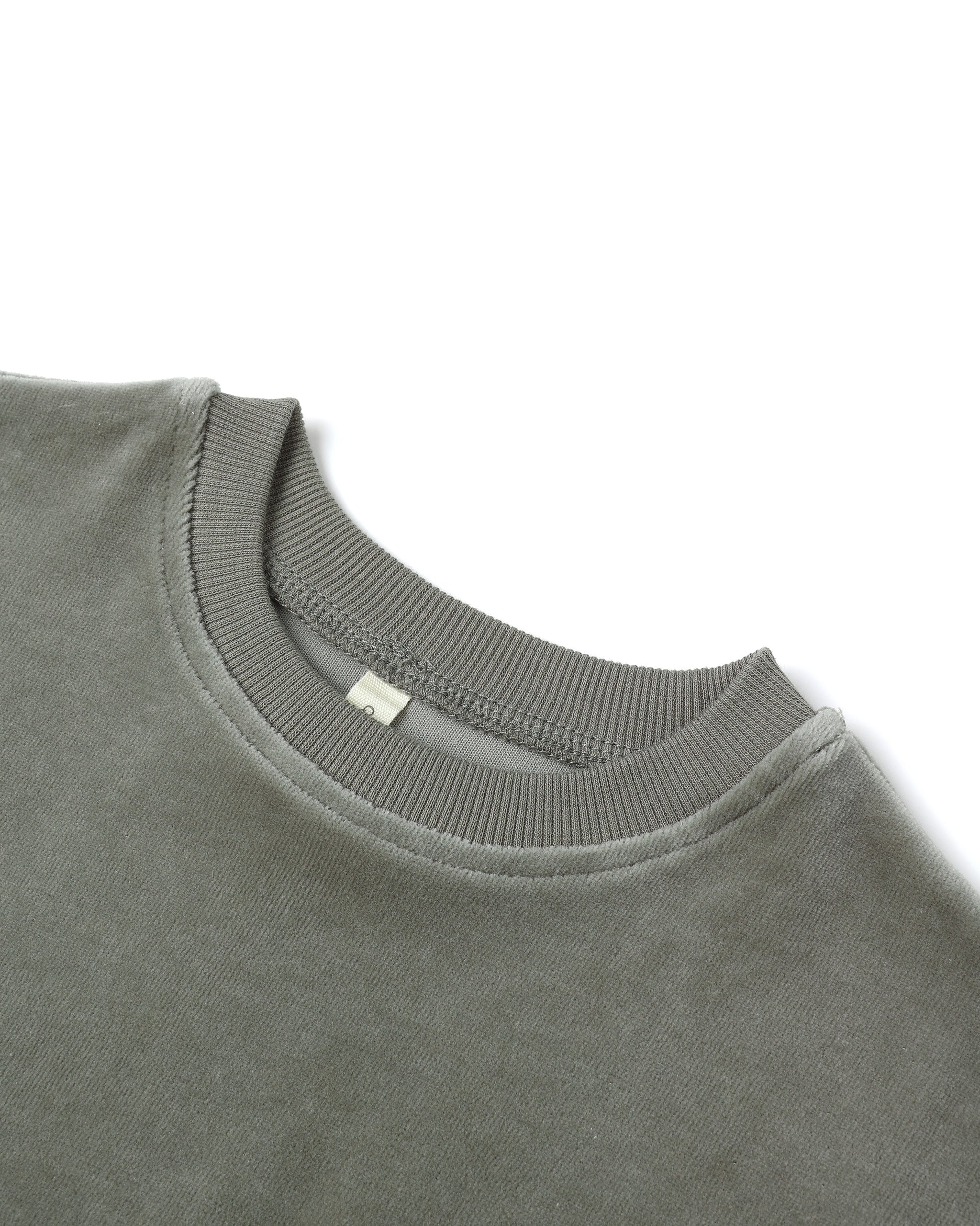 Velour Relaxed Sweatshirt || Forest - Image 7