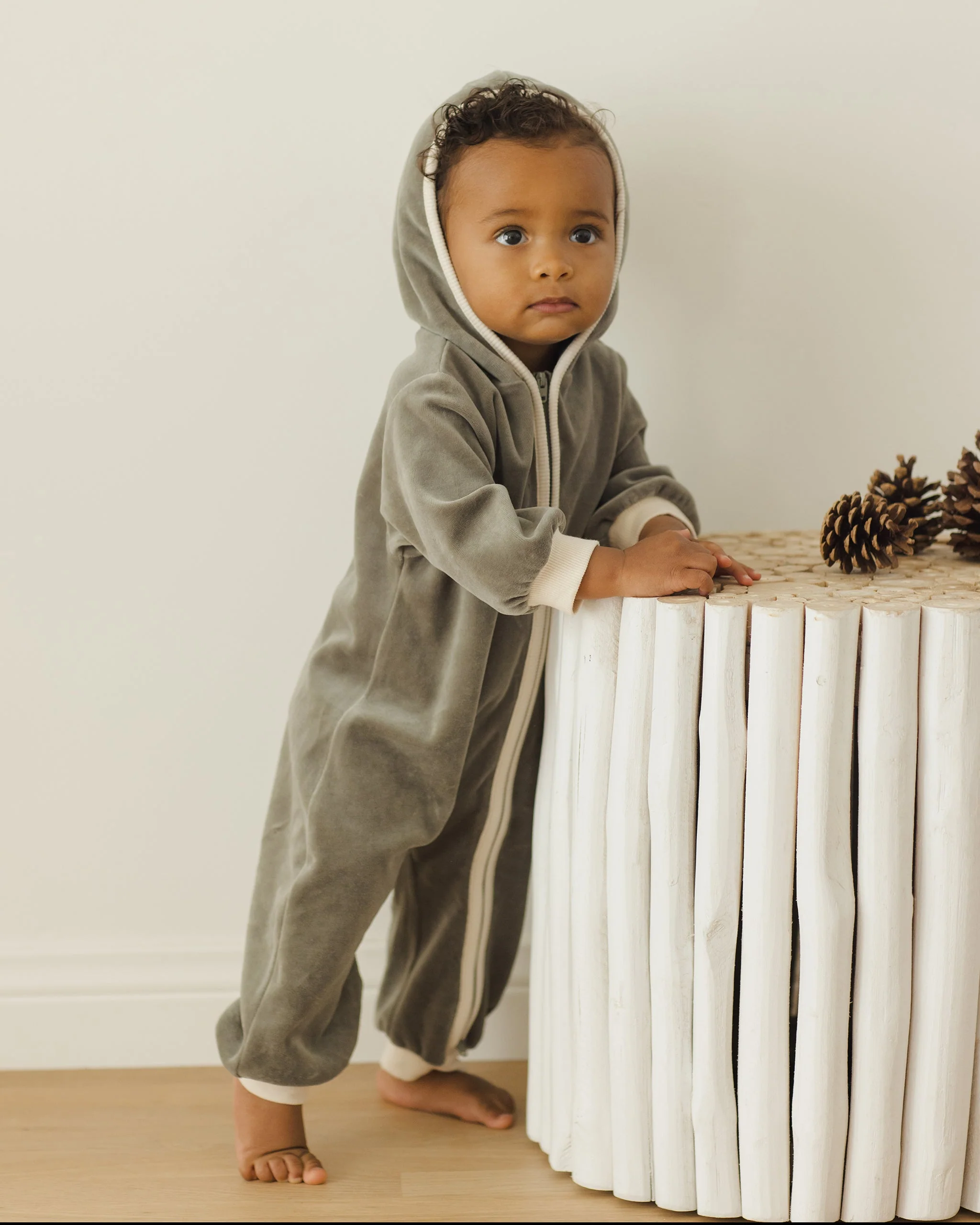 Velour Zip Jumpsuit || Forest - Image 4