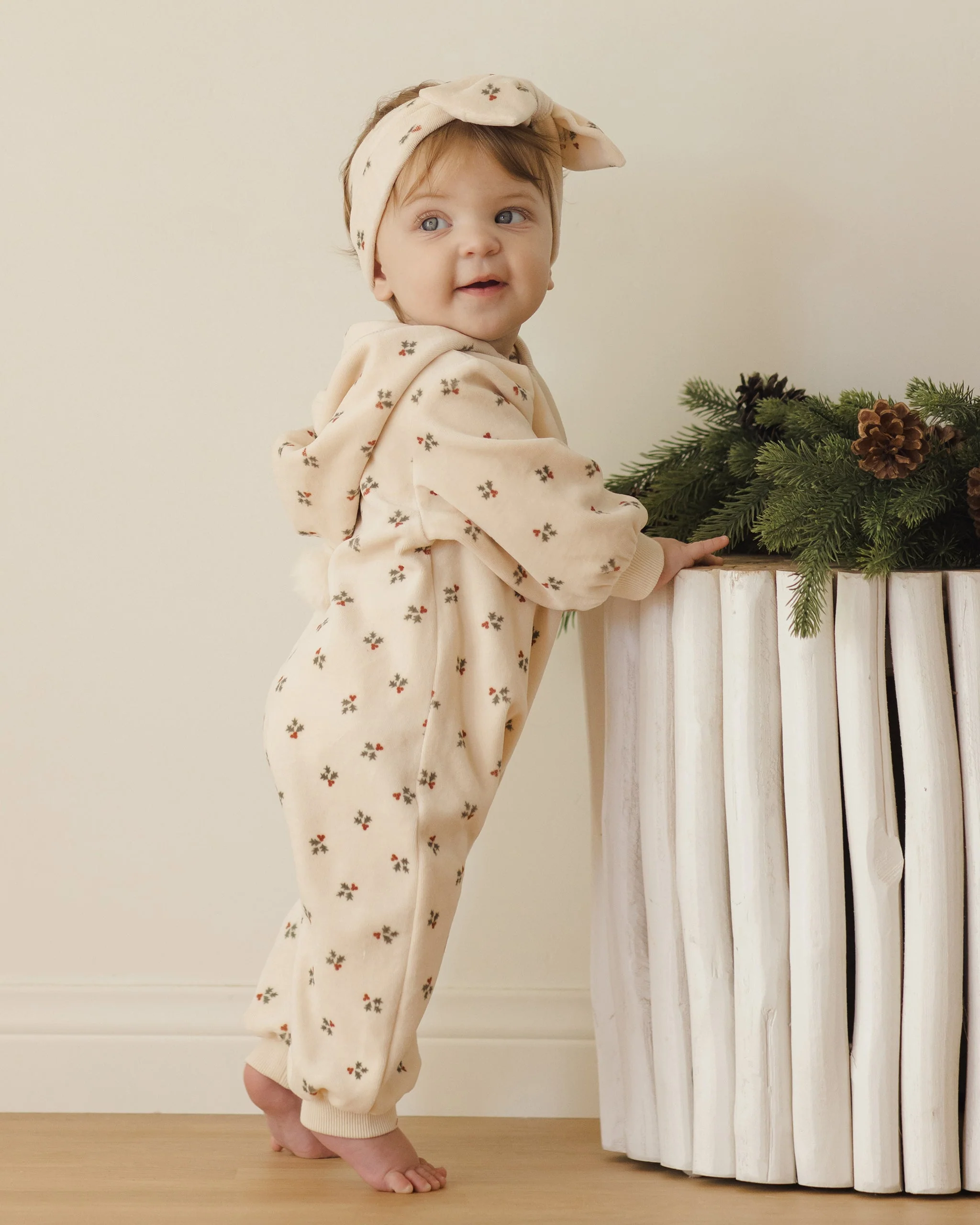 Velour Zip Jumpsuit || Holly Berry - Image 3