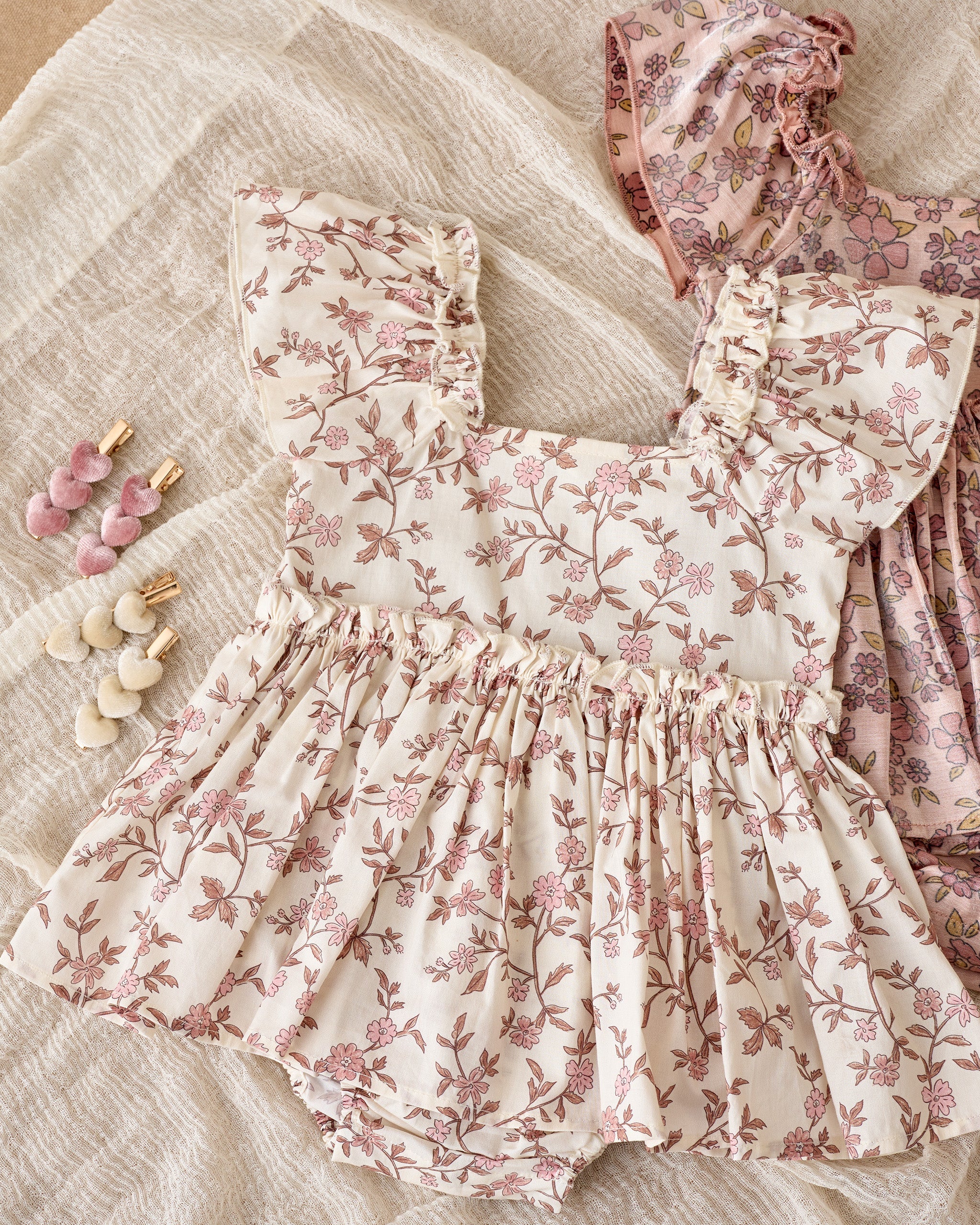 Velvet Heart Clips | Raspberry - Image 3