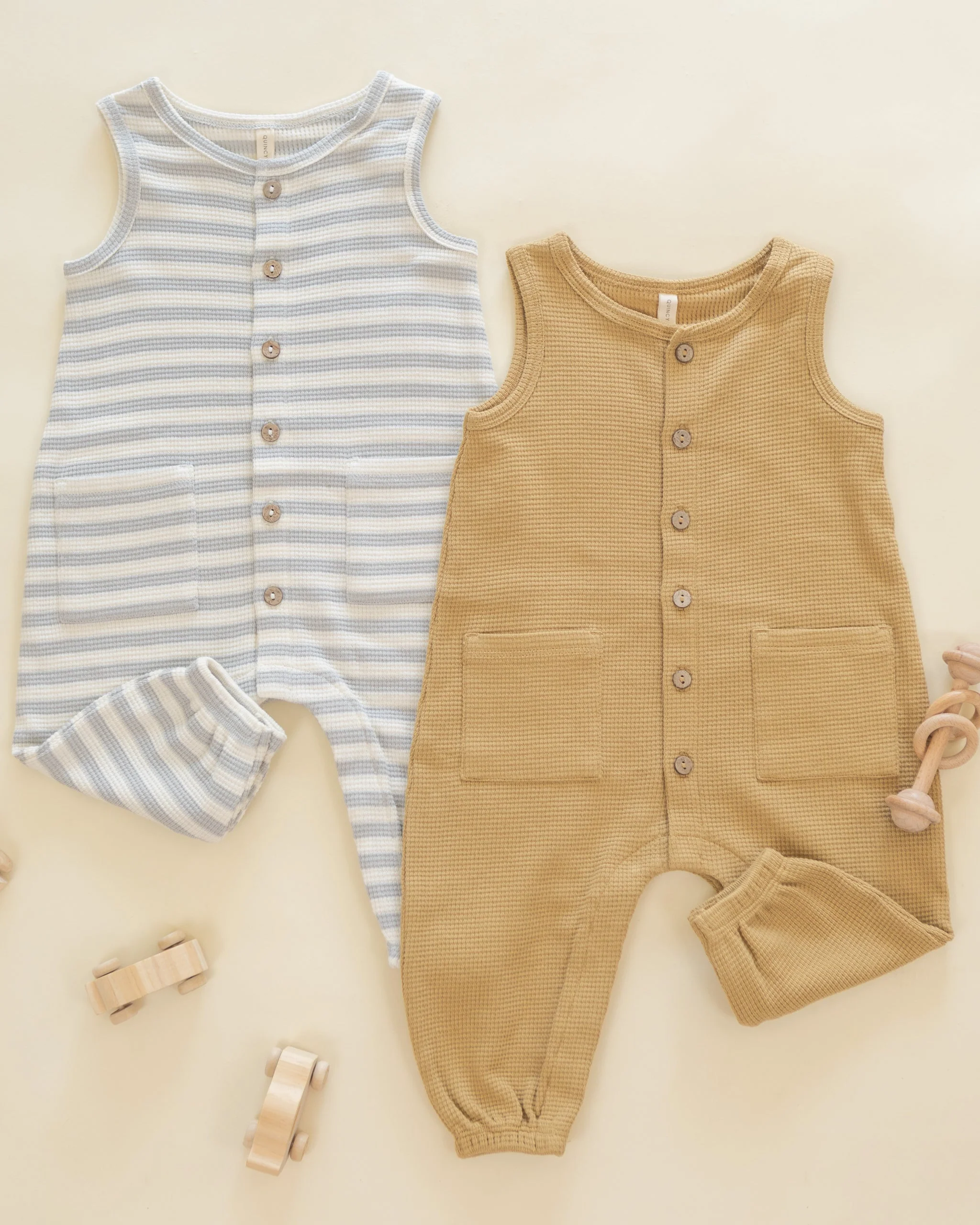 Waffle Jumpsuit Sky Stripe - Image 3