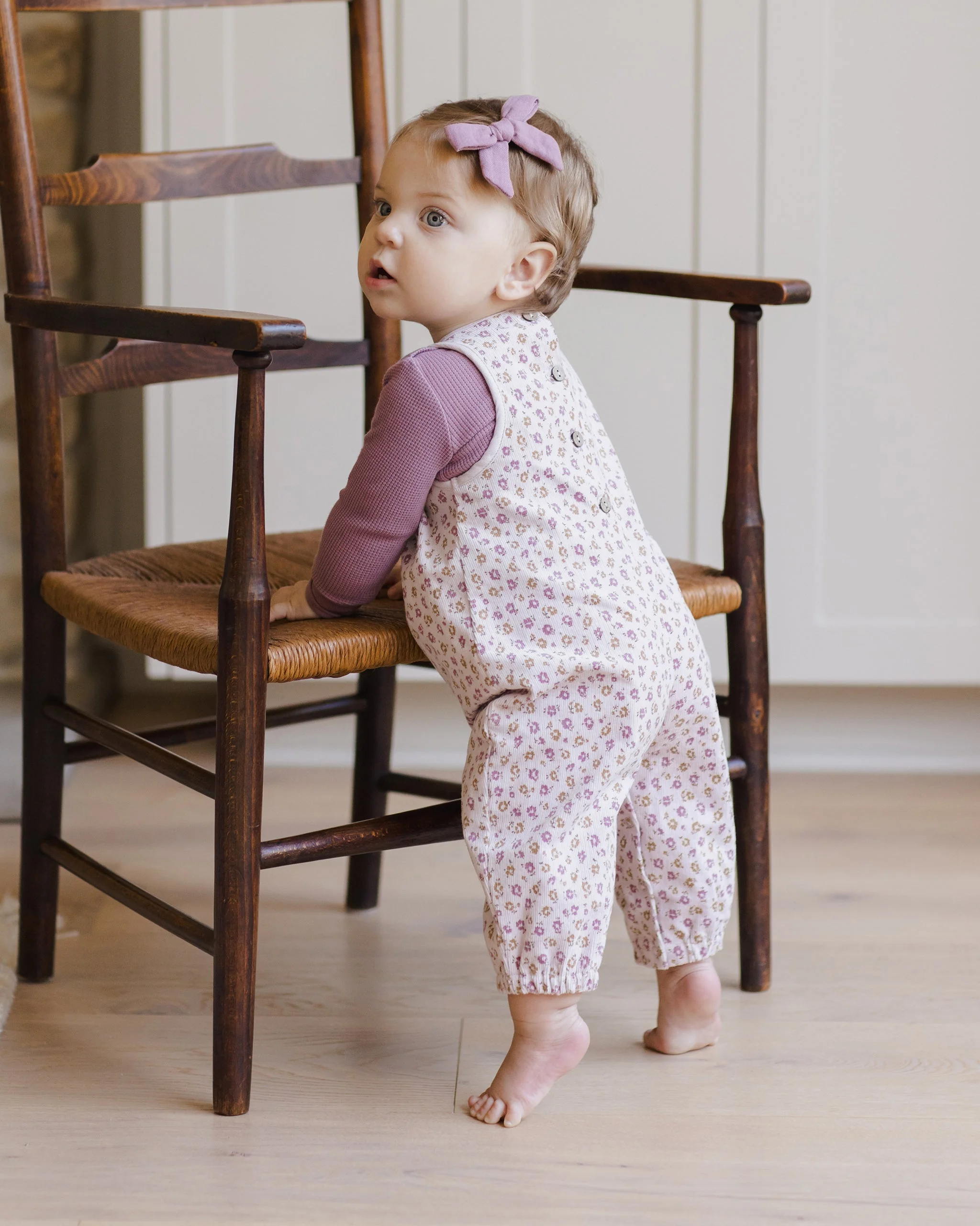 Waffle Long Sleeve Bodysuit || Mulberry - Image 3