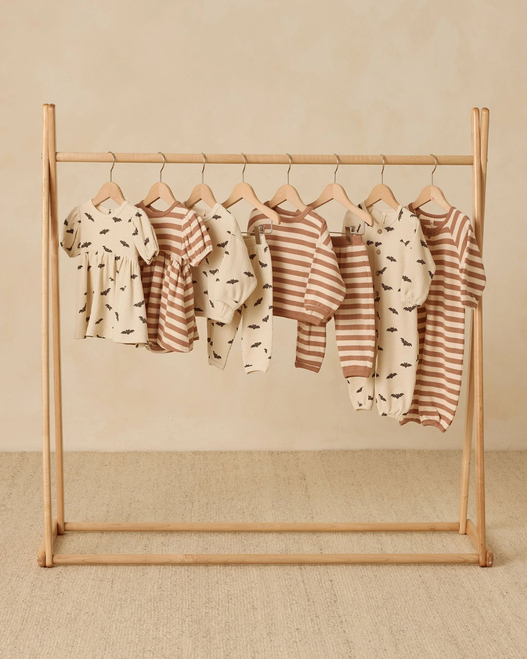 Waffle Long Sleeve Jumpsuit || Bats - Image 5