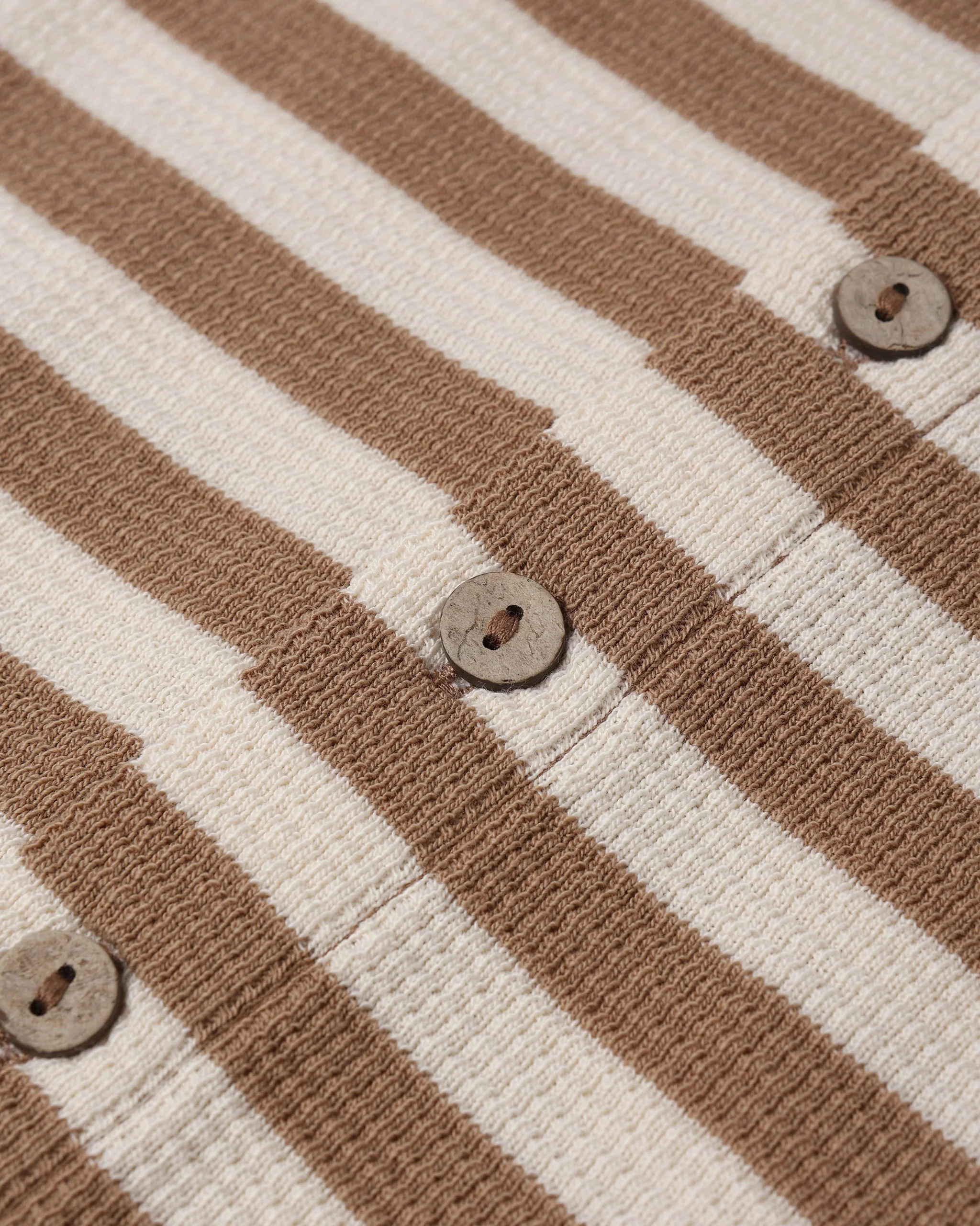 Waffle Long Sleeve Jumpsuit || Harvest Stripe - Image 4