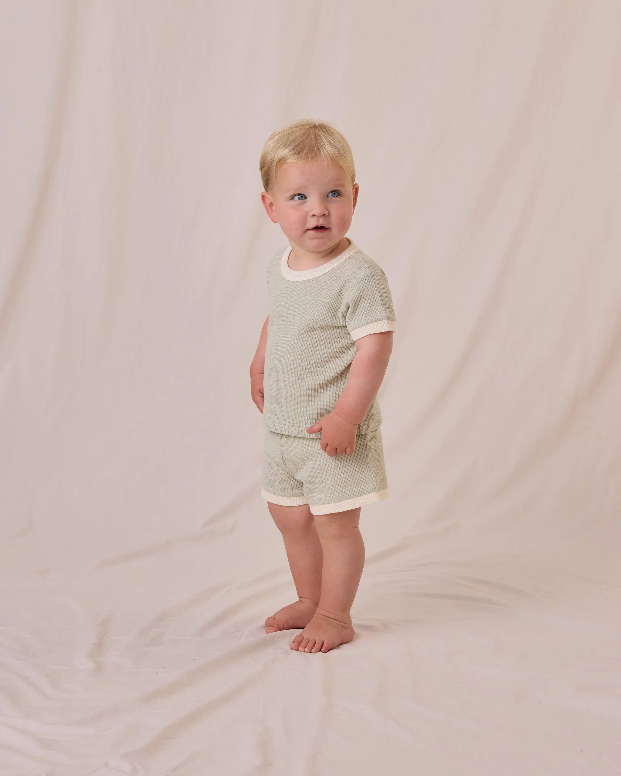 Waffle Shortie Set || Mint - Image 2