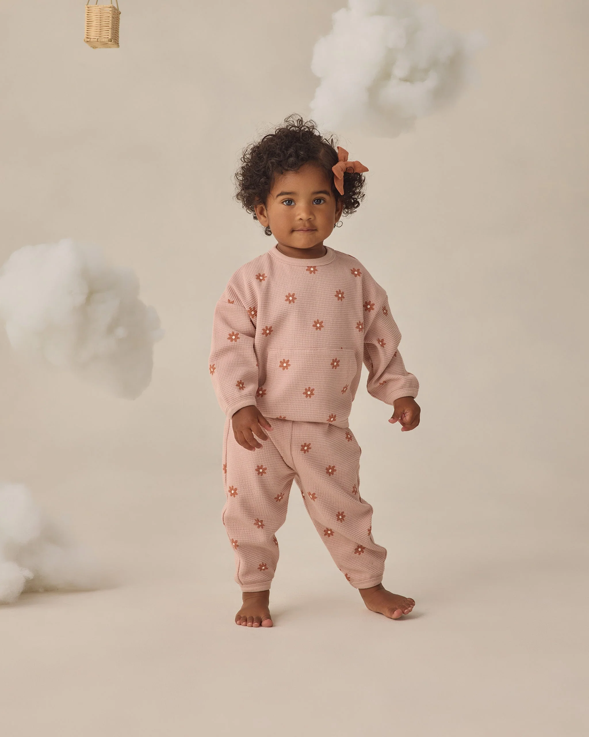 Waffle Sweater Set Pink Daisy - Image 2