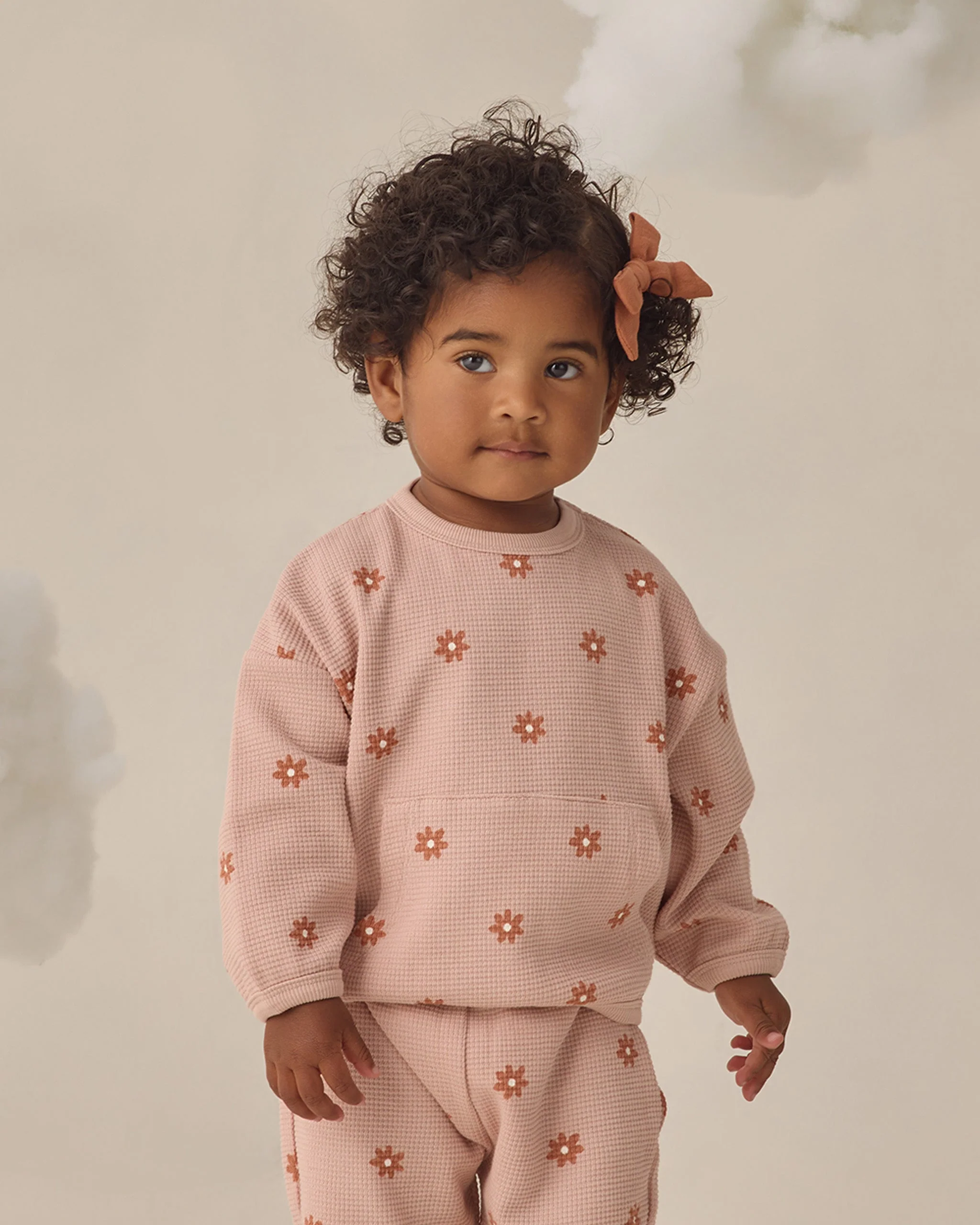 Waffle Sweater Set Pink Daisy - Image 3