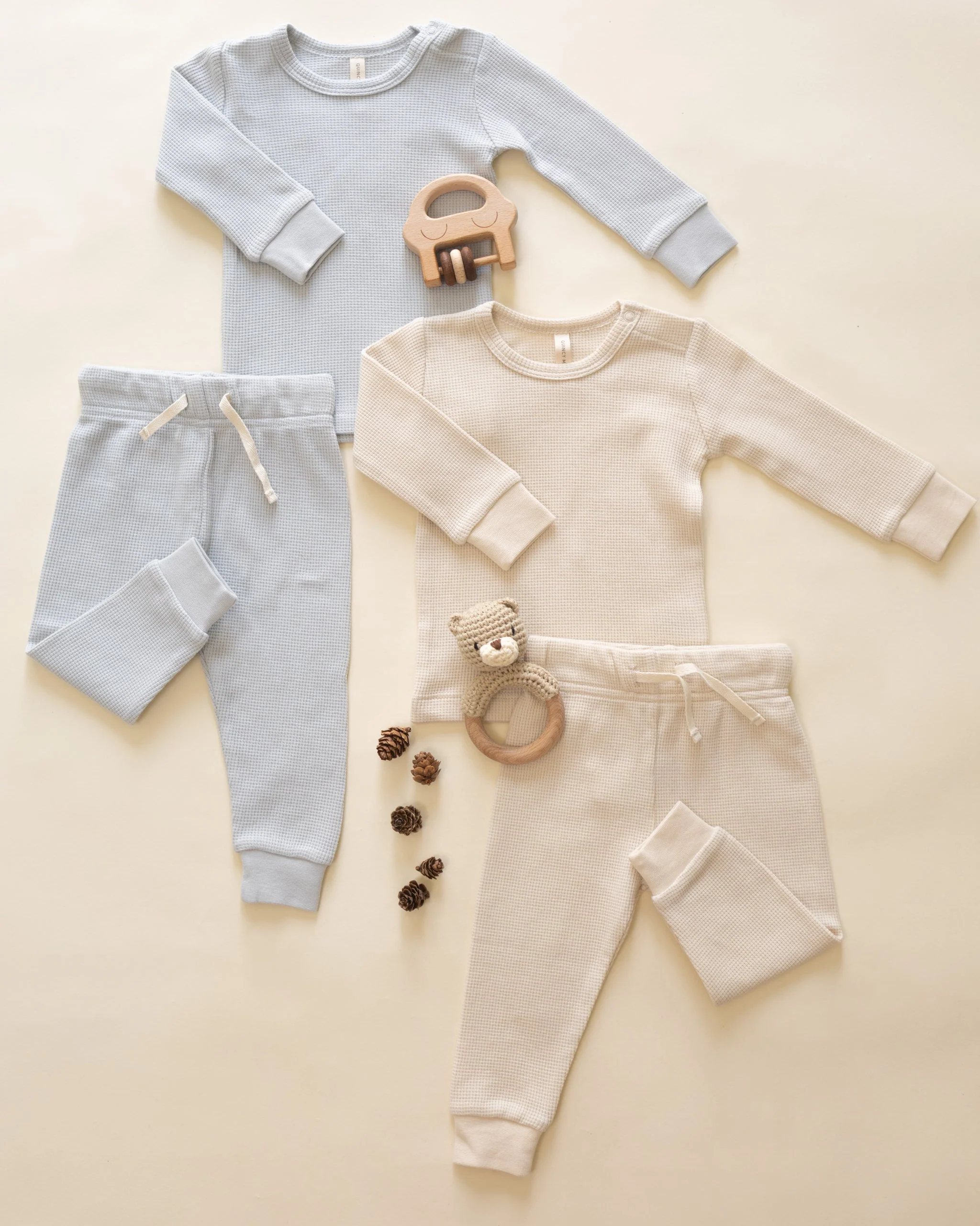 Waffle Top + Pant Set || Ice Blue - Image 6