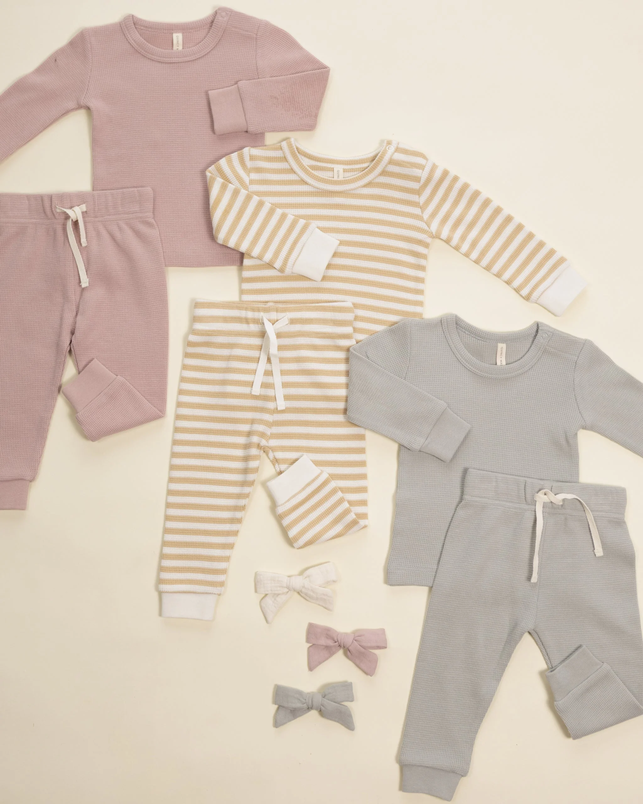 Waffle Top Pant Set Mauve - Image 7