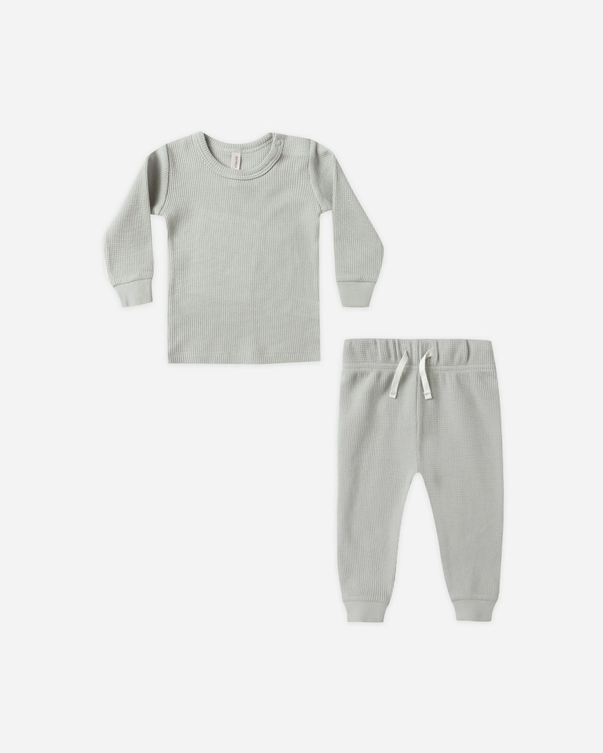 Waffle Top Pant Set Sage
