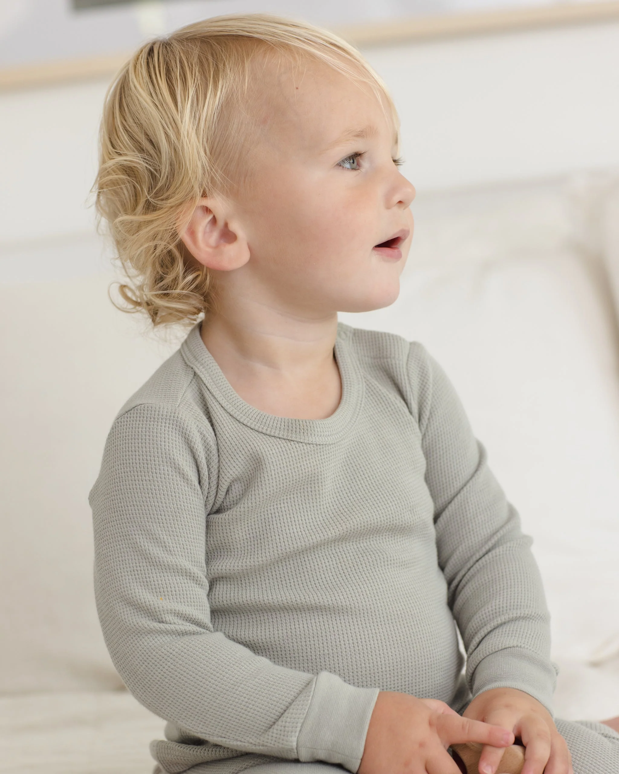 Waffle Top Pant Set Sage - Image 4