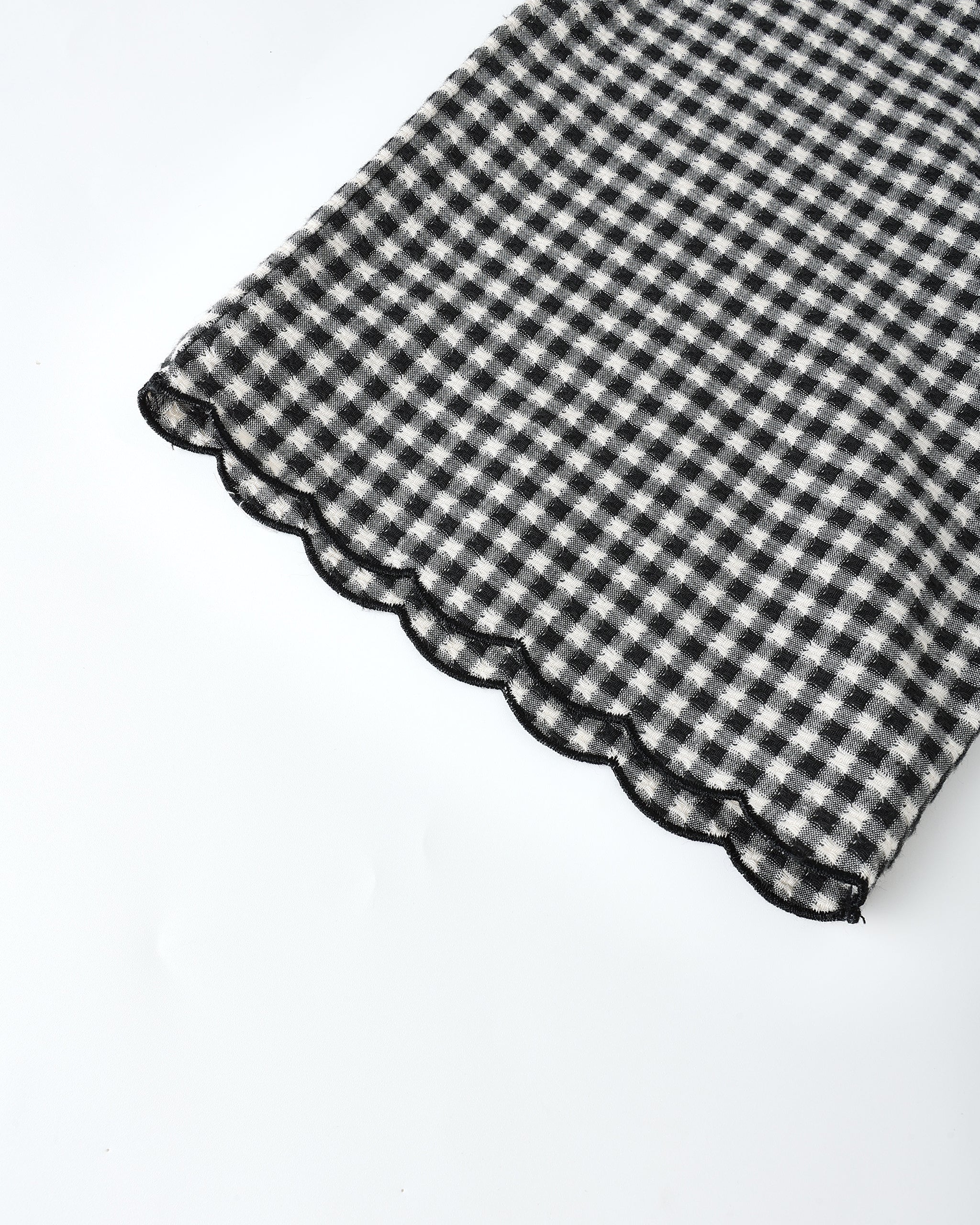 Wide Leg Pant || Black Gingham - Image 4