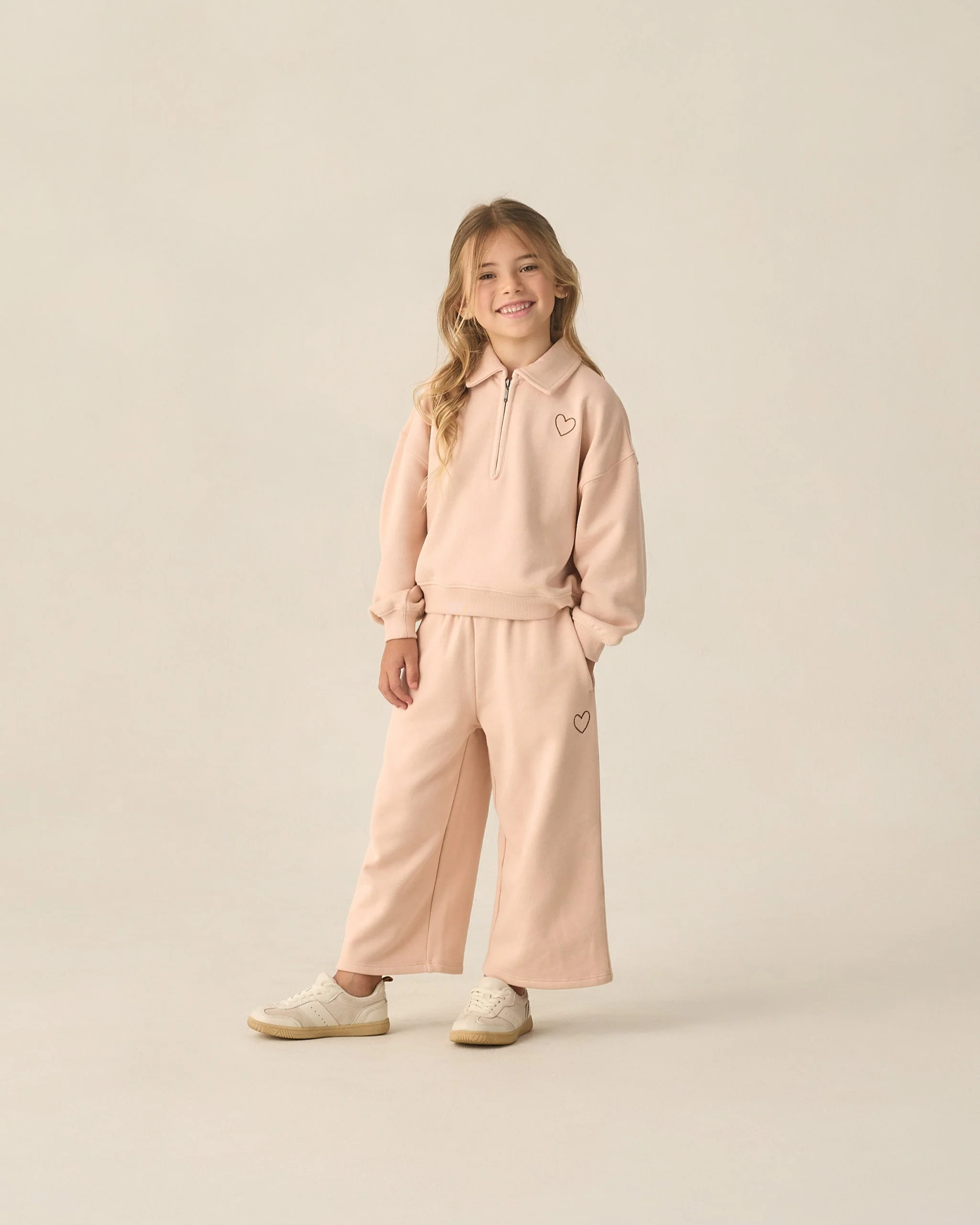 Wide Leg Sweatpant Blush - Image 5