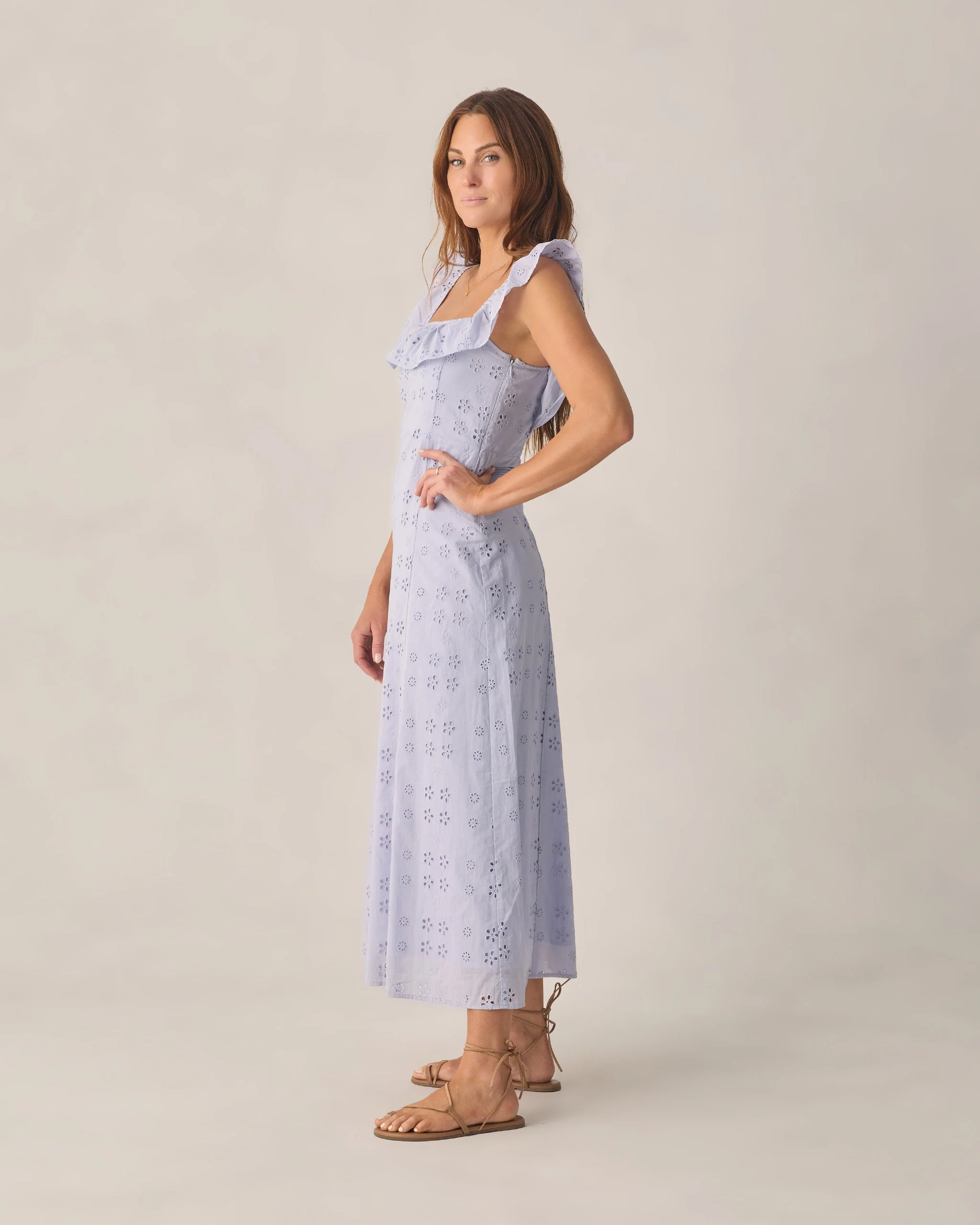 Women's Bianca Dress Periwinkle - Image 3