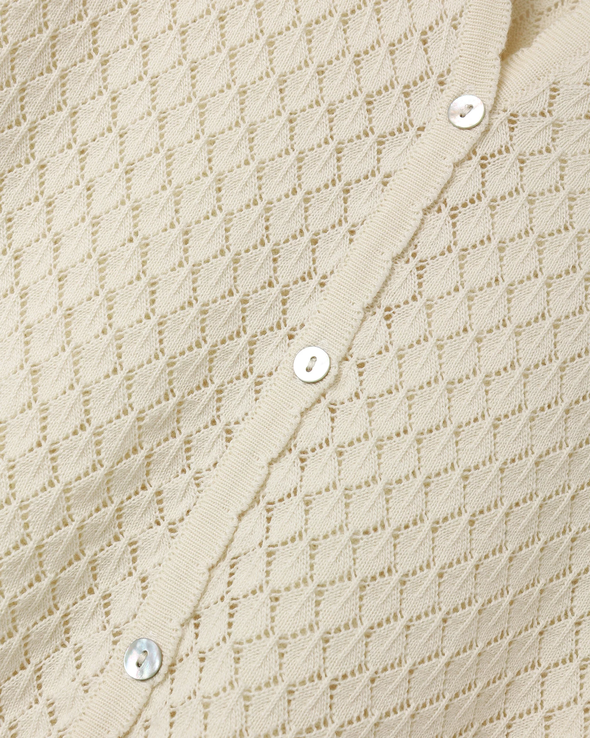 Women's Crochet Cover Up Natural - Image 8
