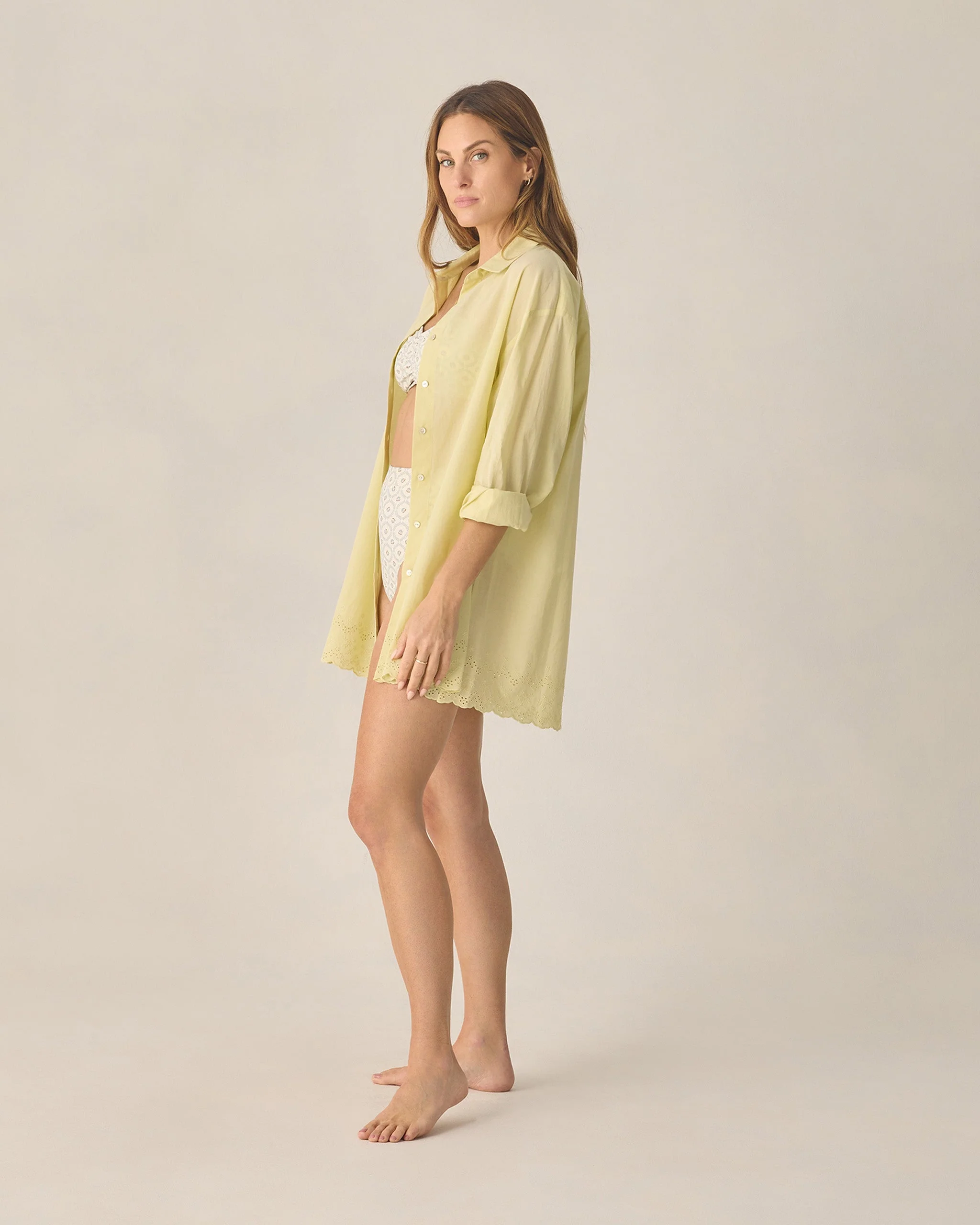 Women's Del Mar Shirt Citron - Image 3