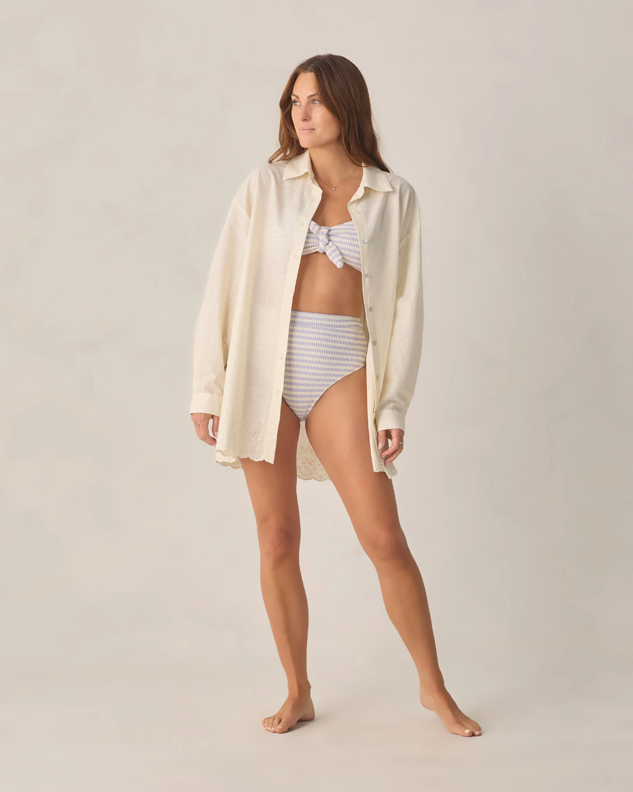 Women's Del Mar Shirt Ivory - Image 4