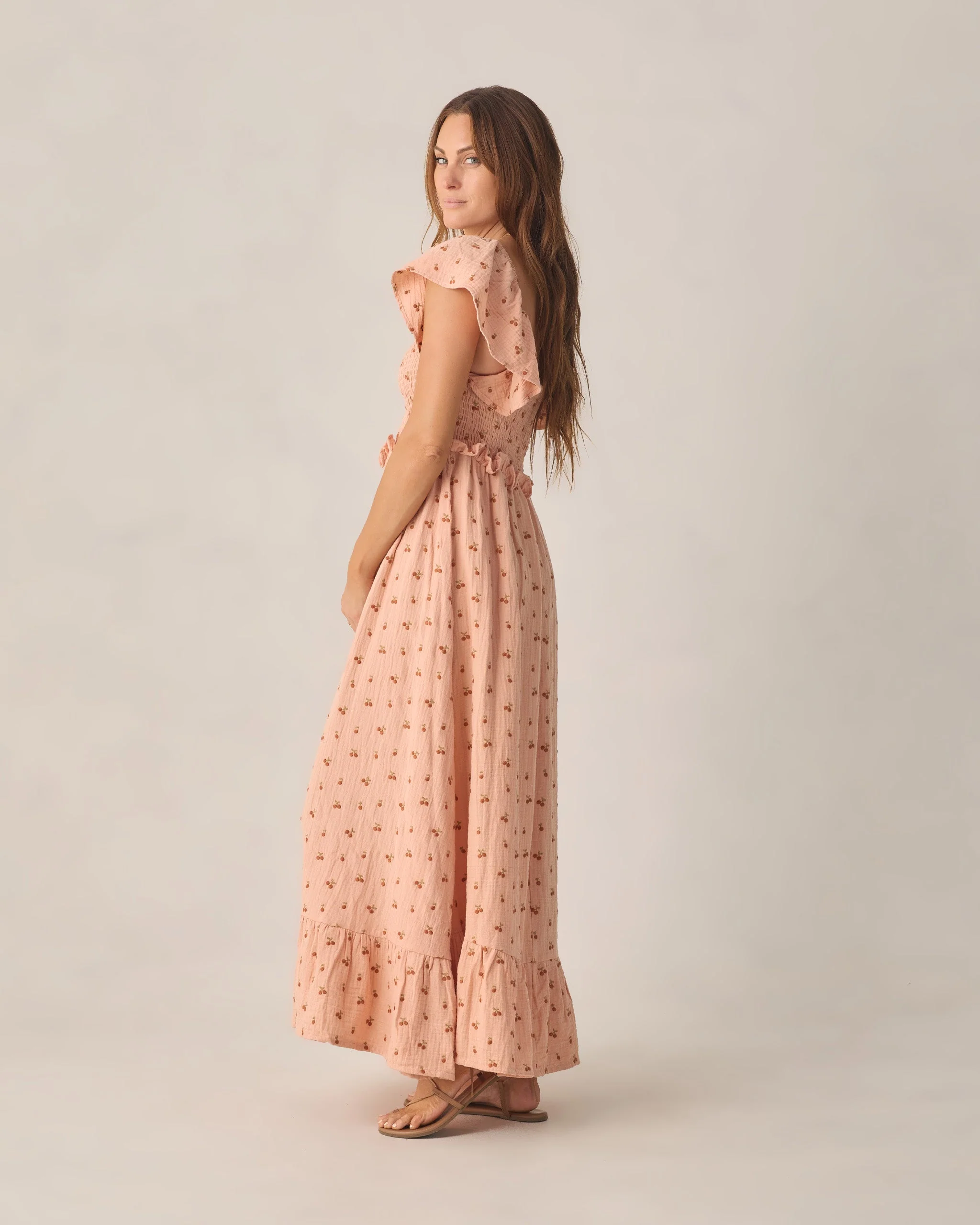 Women's Francesca Dress Cherry Embroidery - Image 3