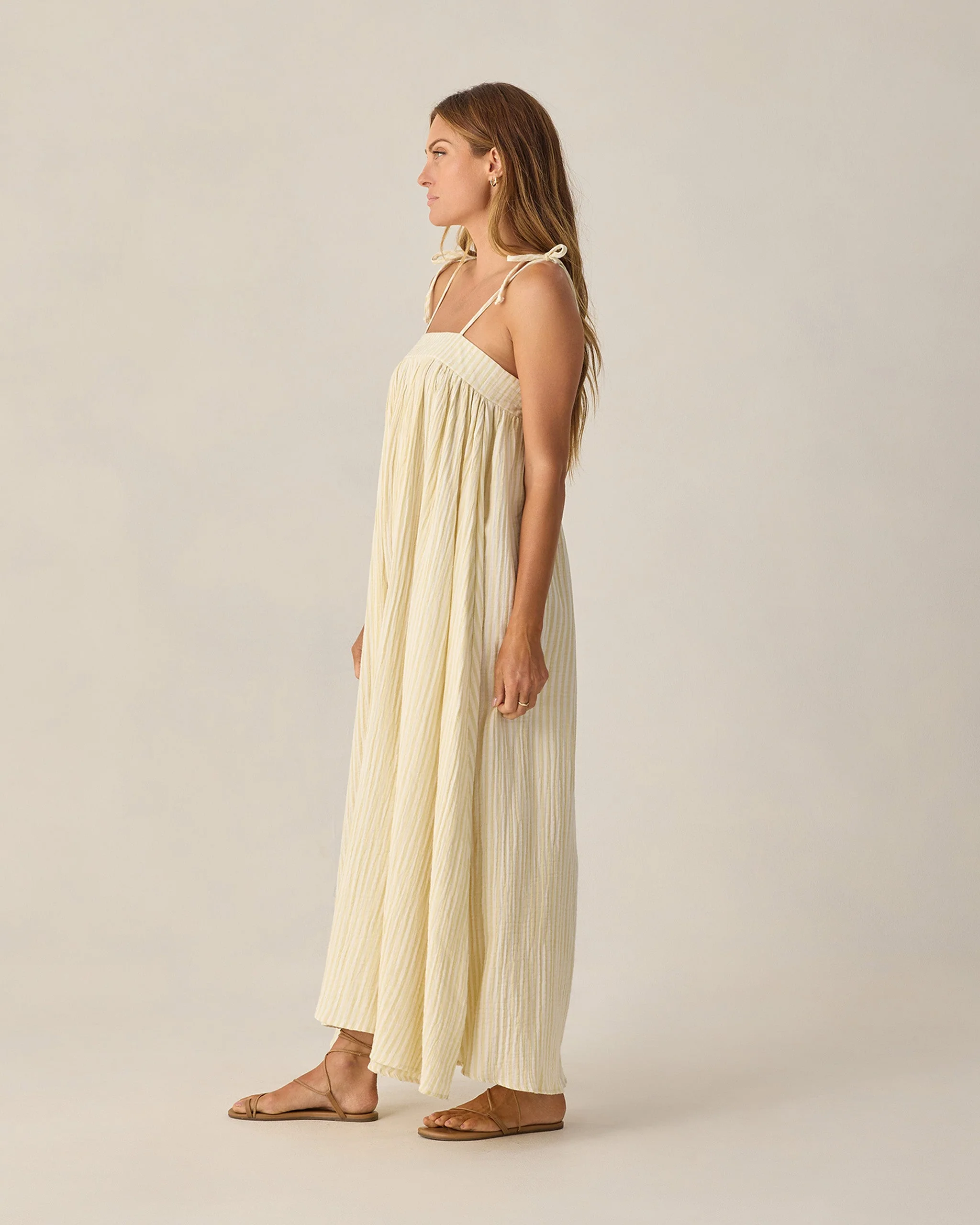 Women's Malea Dress Citron Stripe - Image 3
