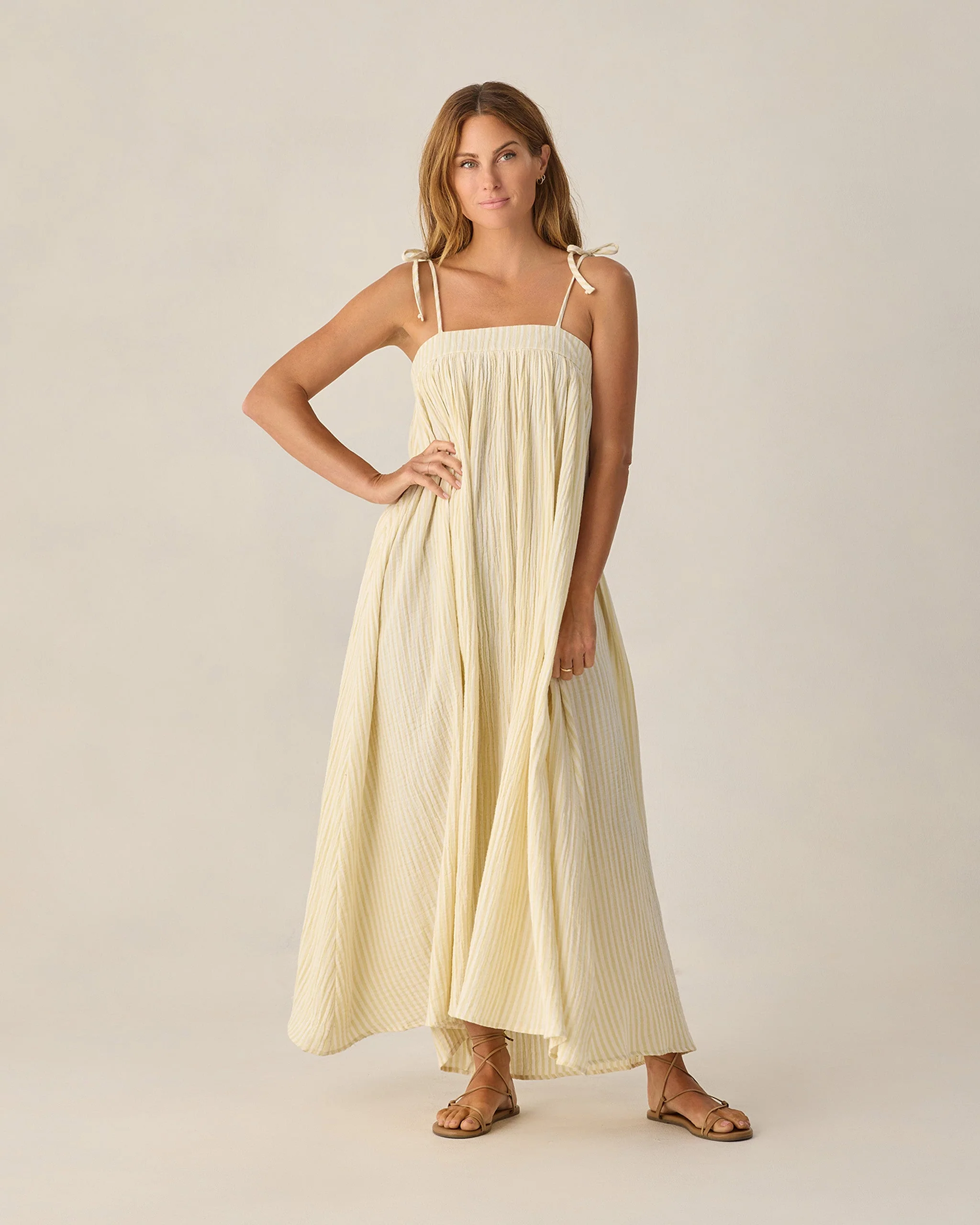 Women's Malea Dress Citron Stripe - Image 4