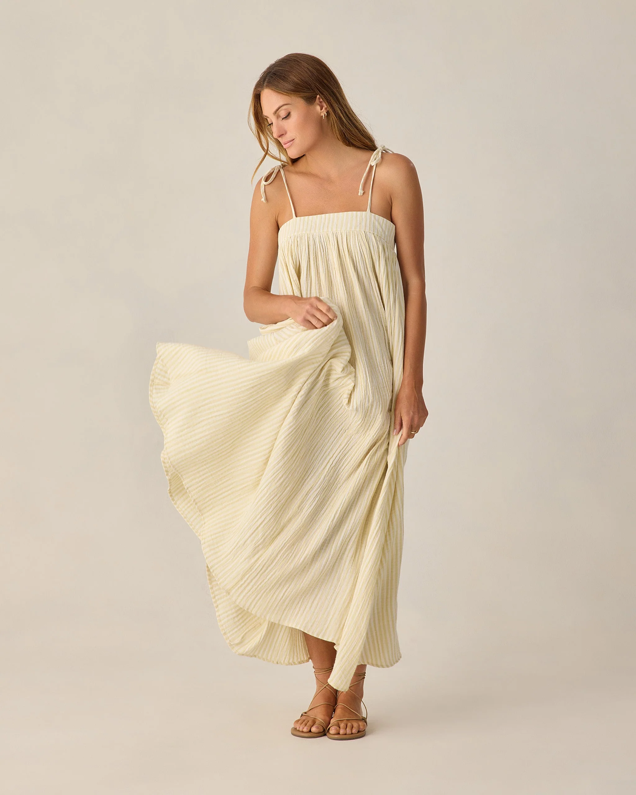 Women's Malea Dress Citron Stripe - Image 6