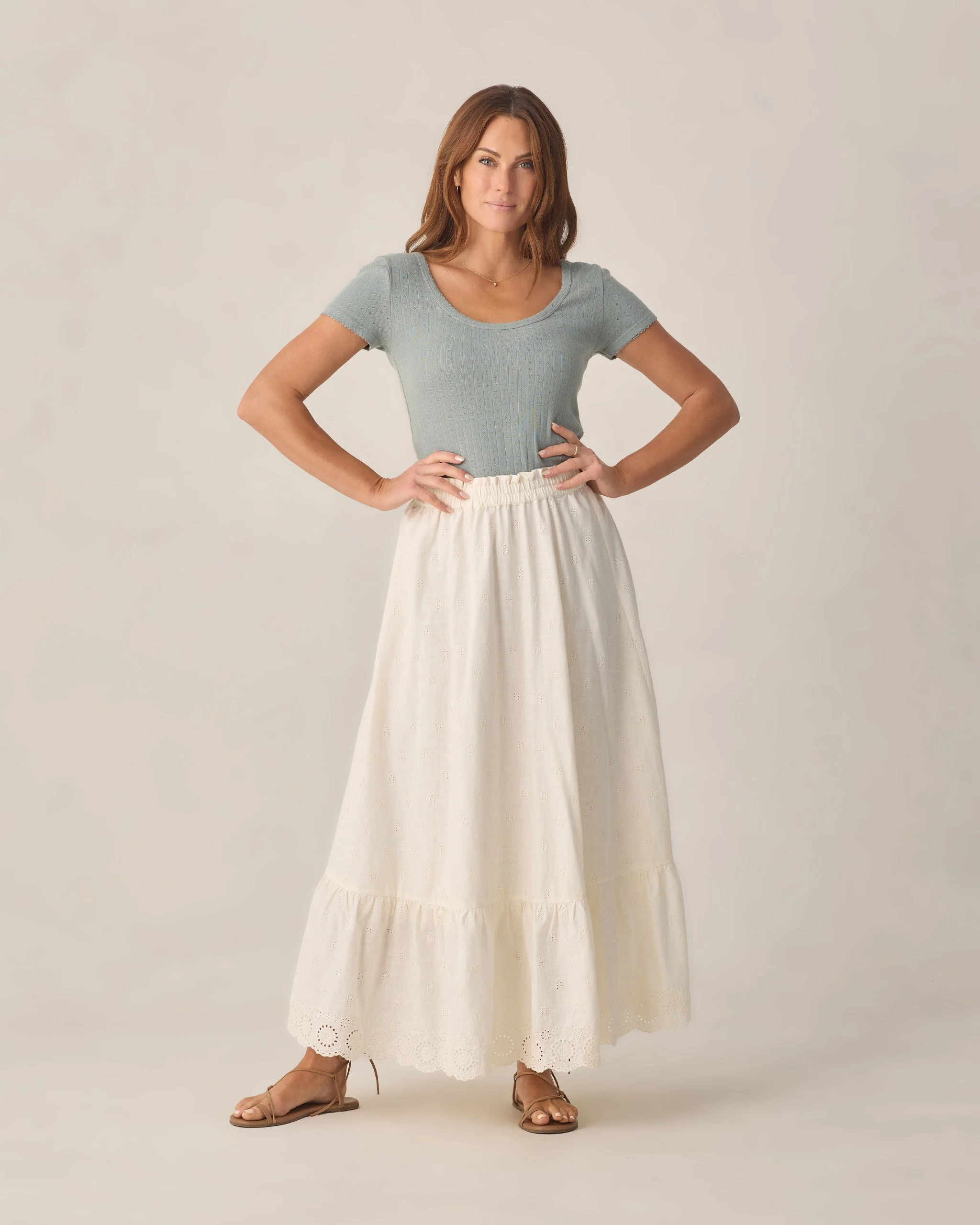 Women's Rose Maxi Skirt Ivory