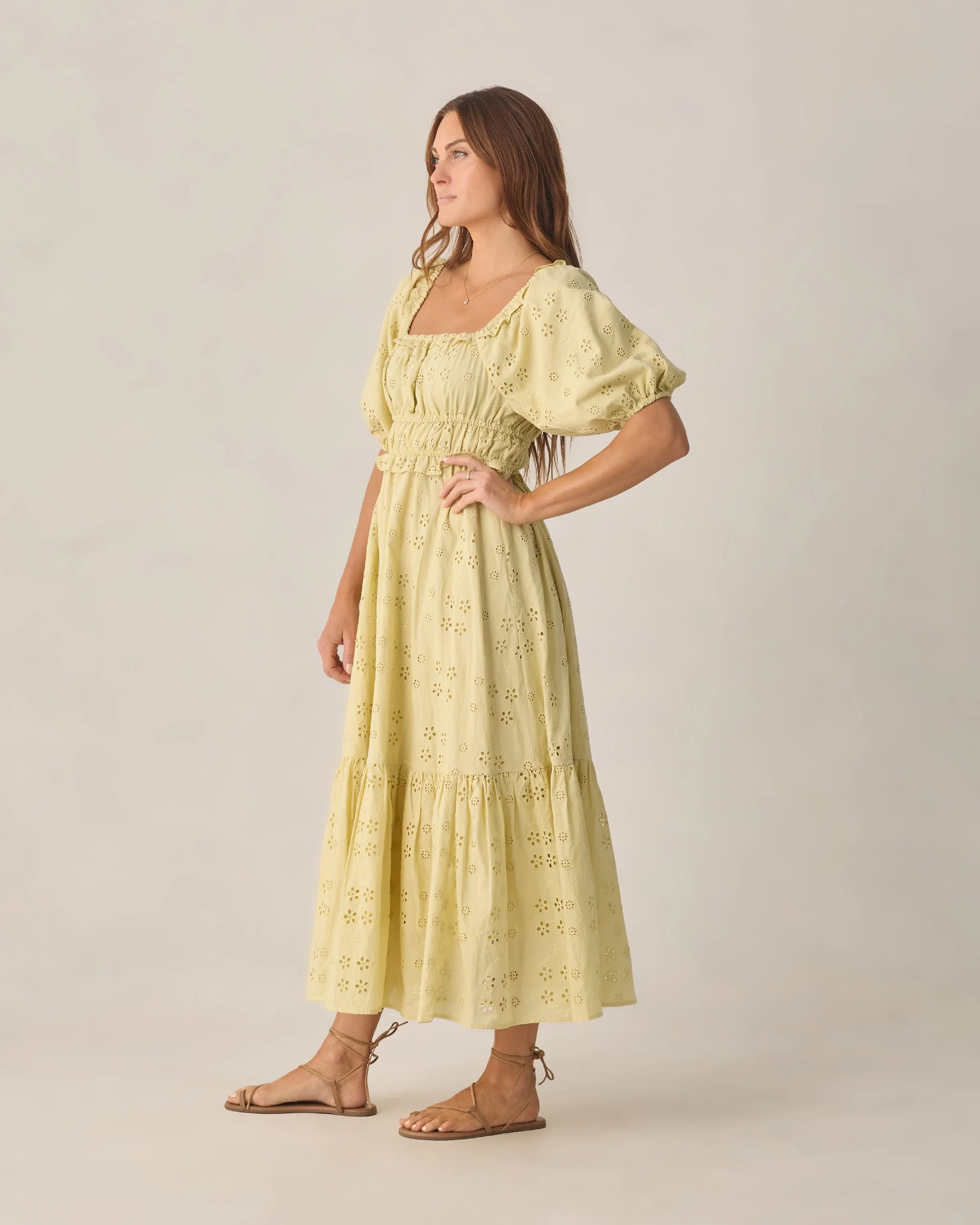 Women's Tenley Dress Citron - Image 3