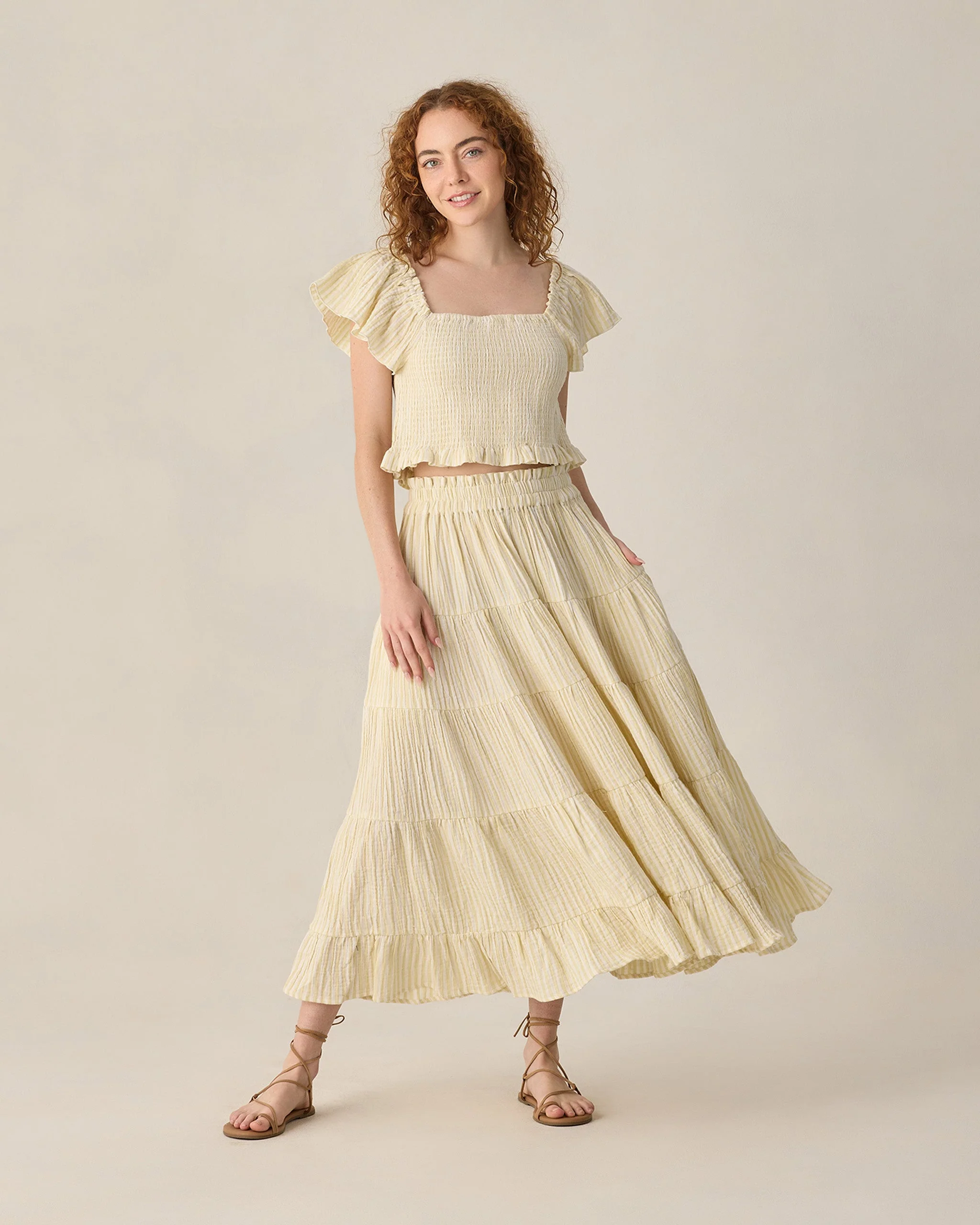 Women's Zayla Top Citron Stripe - Image 5