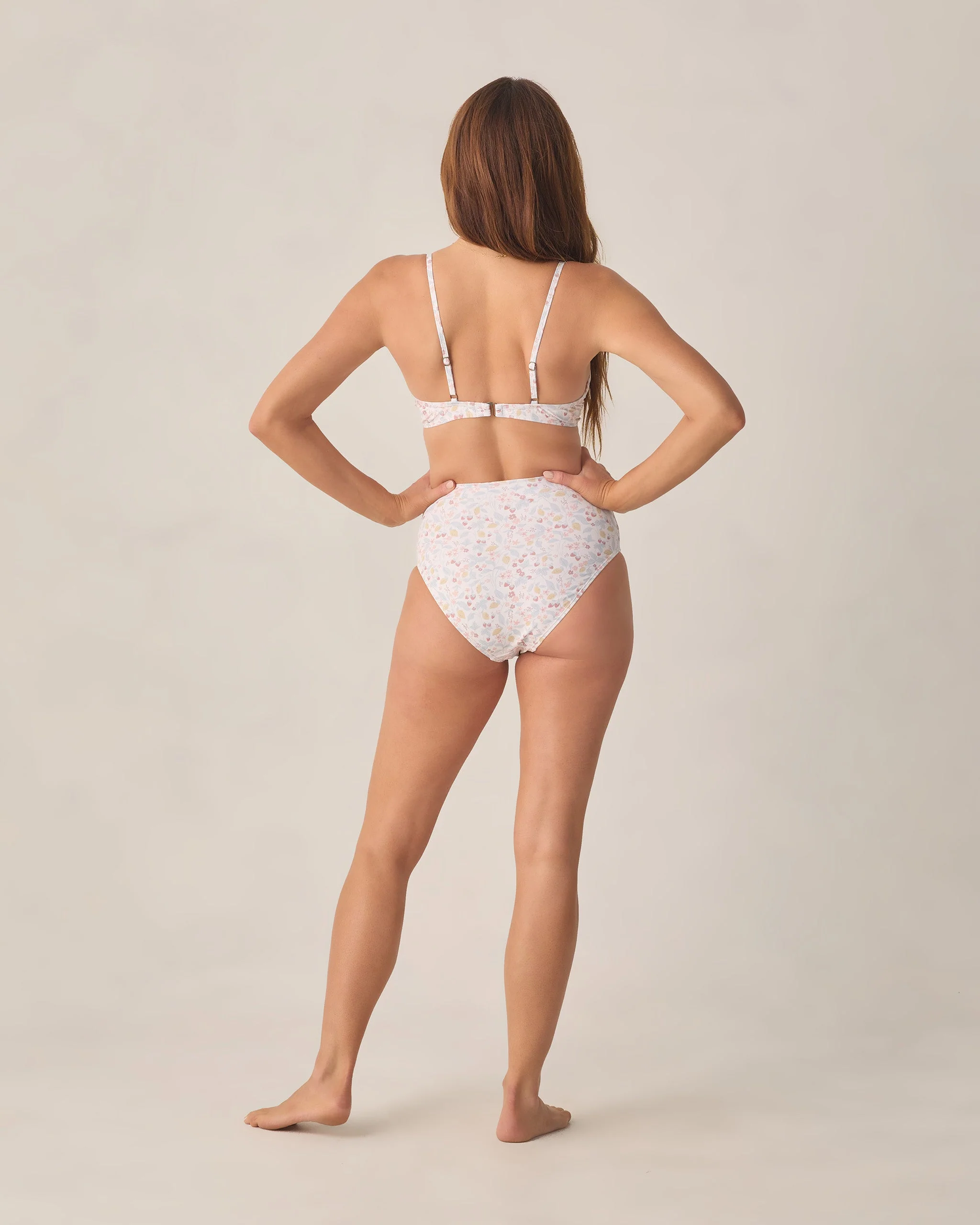 Women's Banded High Cut Bikini Bottom Summer Garden - Image 2