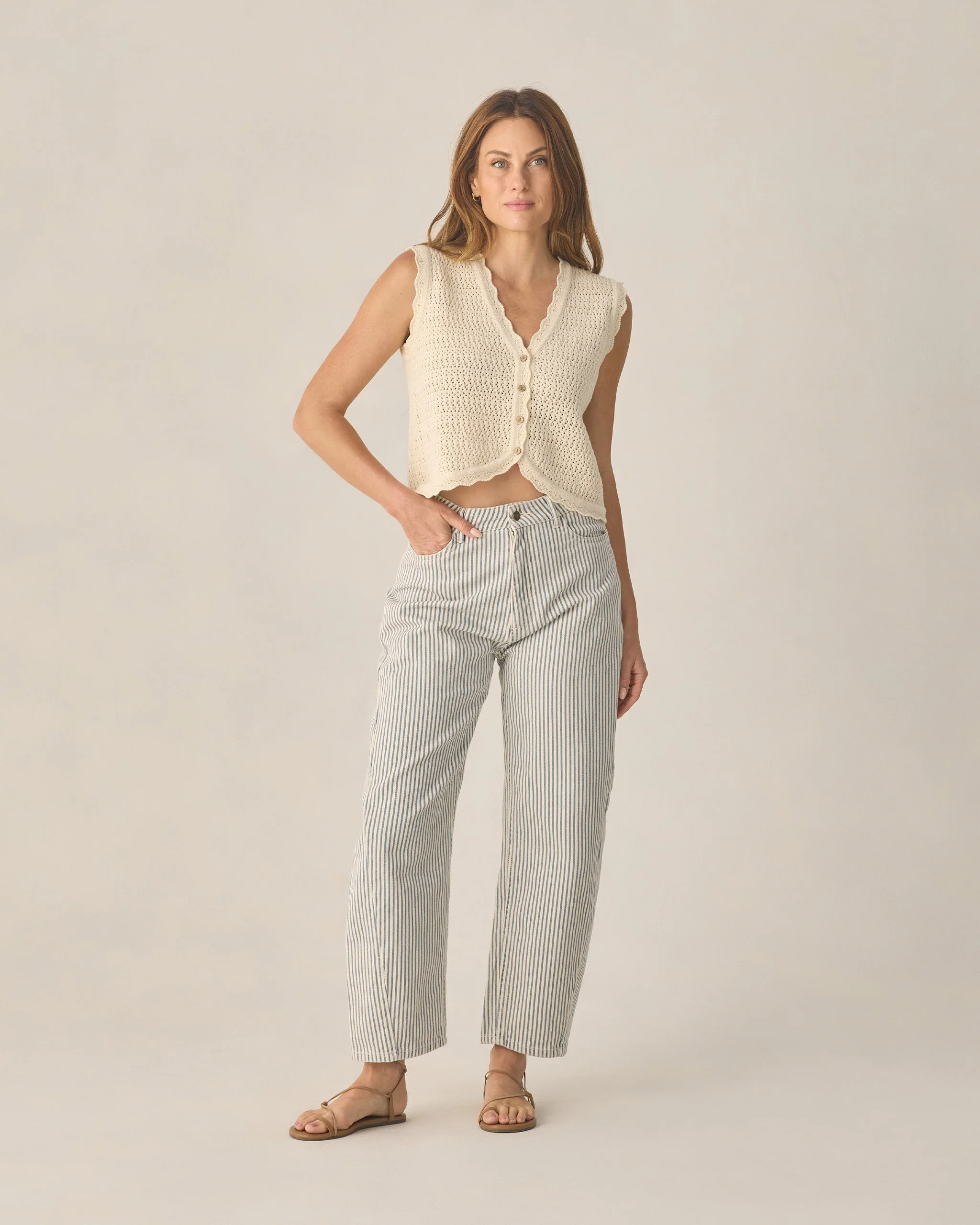 Women's Barrel Pant Natural - Image 5