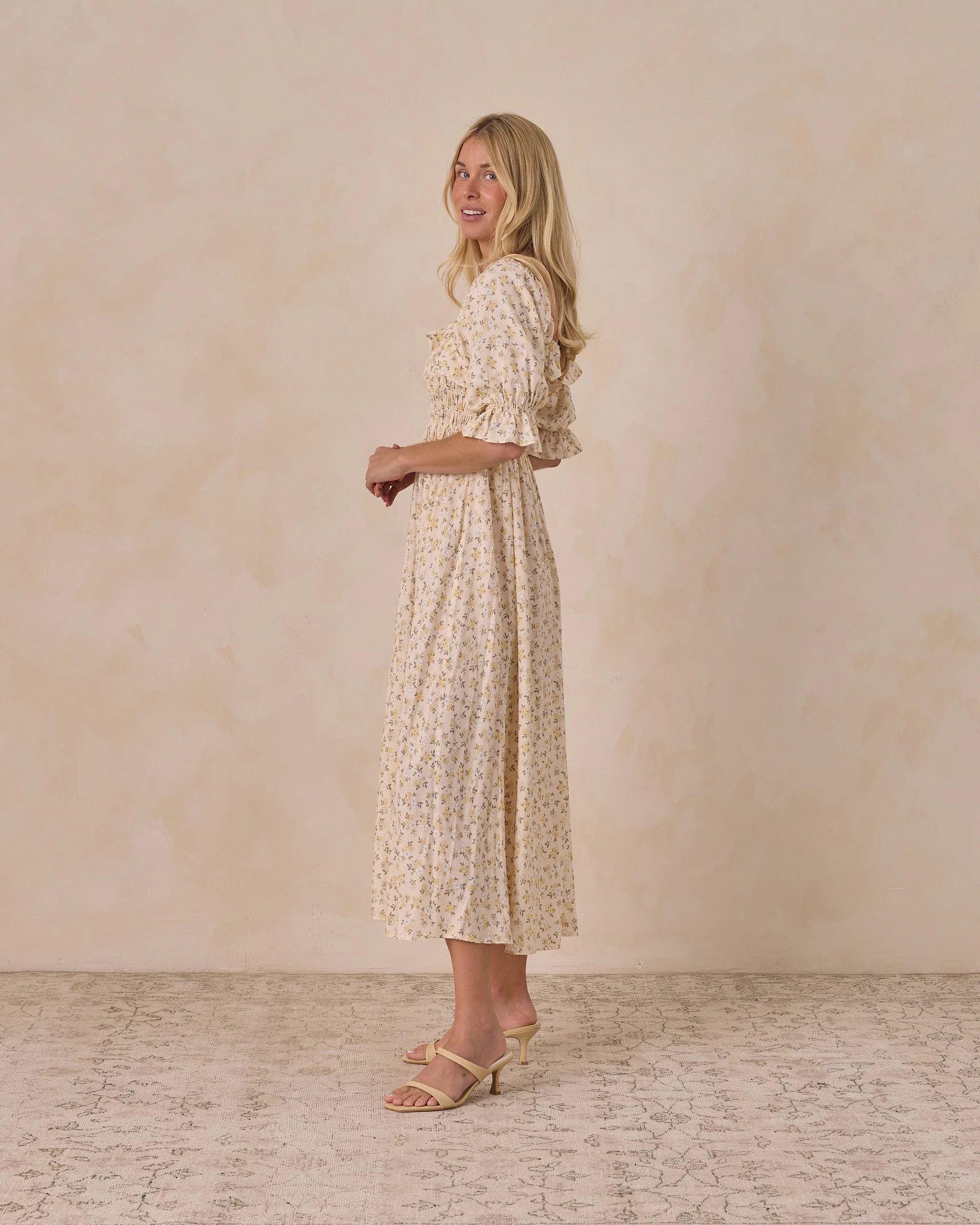 Women's Birdie Dress Lemon Meadow - Image 3