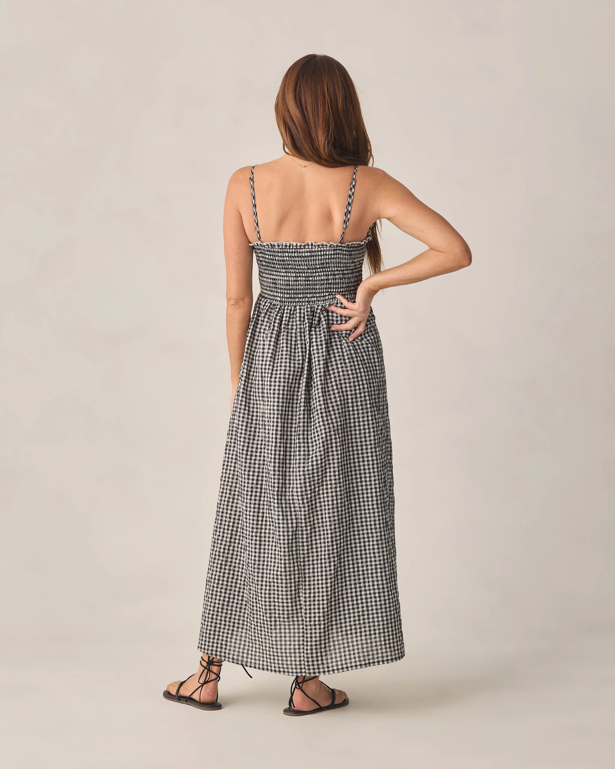 Women's Chrissy Dress Black Check - Image 2