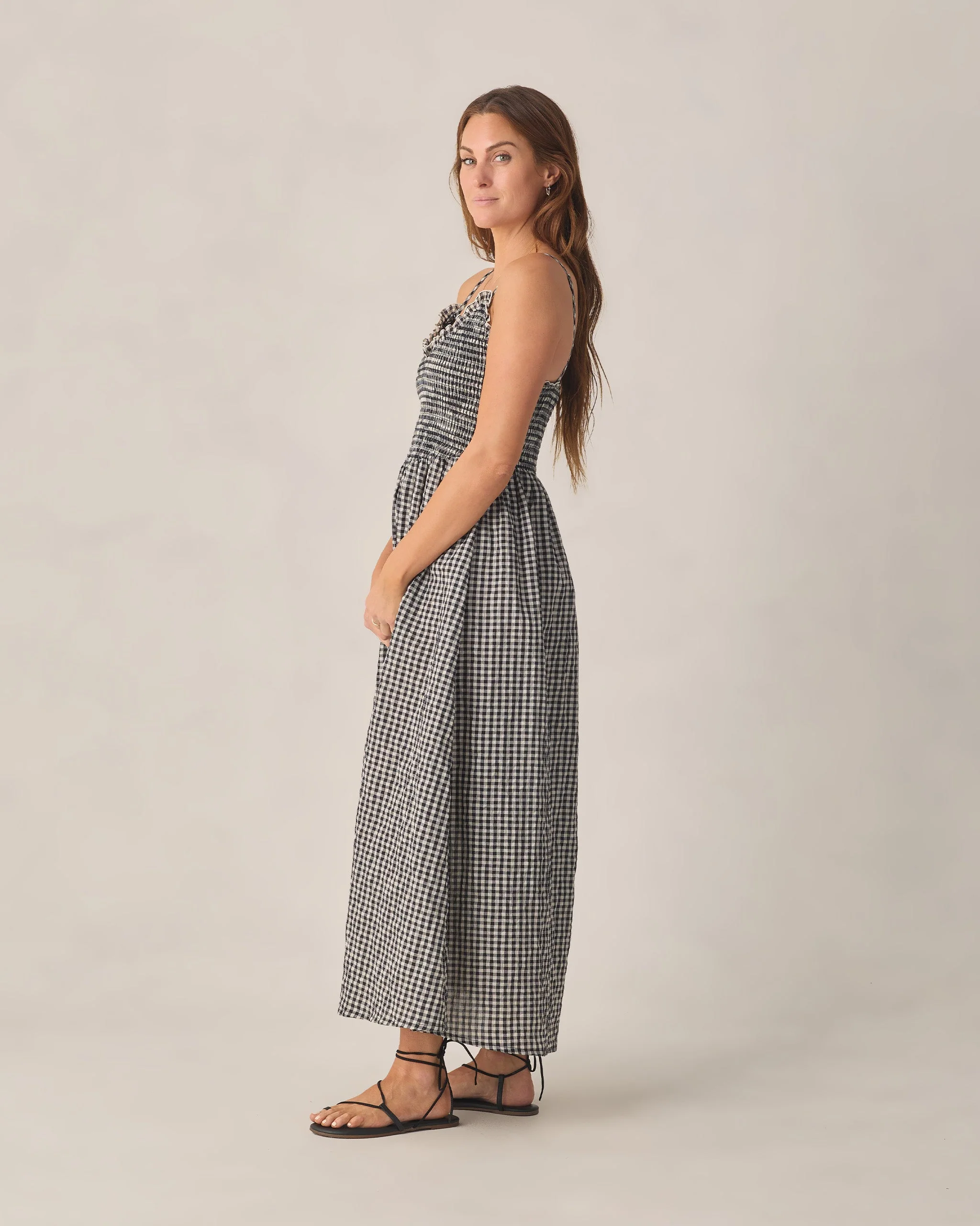 Women's Chrissy Dress Black Check - Image 3