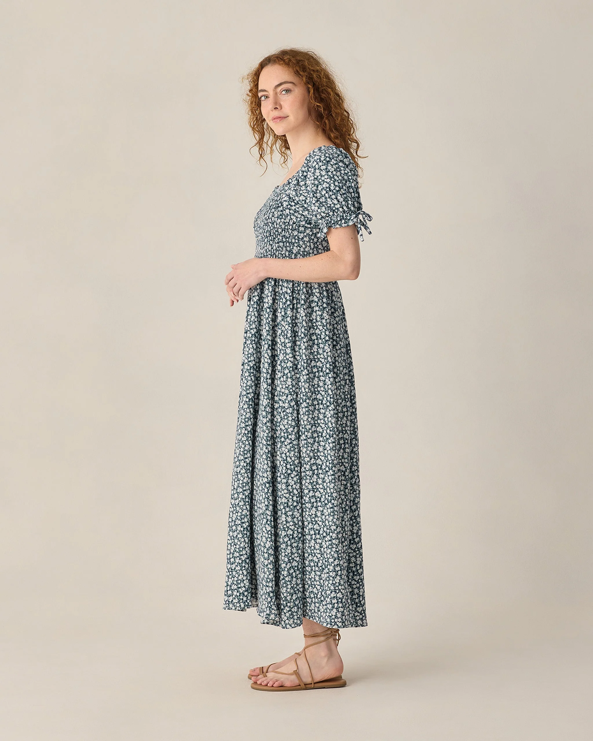 Women's Dallas Dress Navy Floral - Image 3