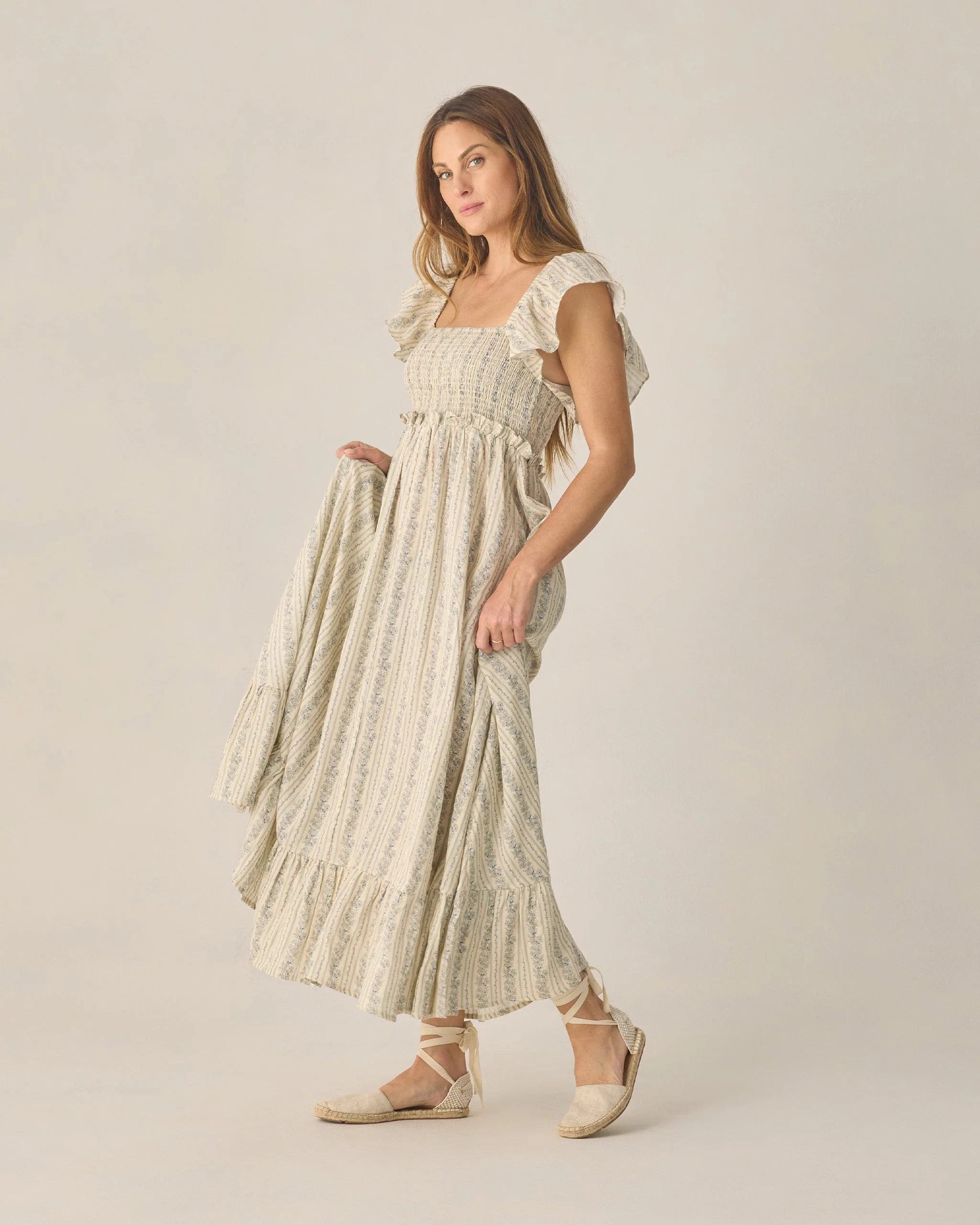 Women's Francesca Dress Blue Floral - Image 3