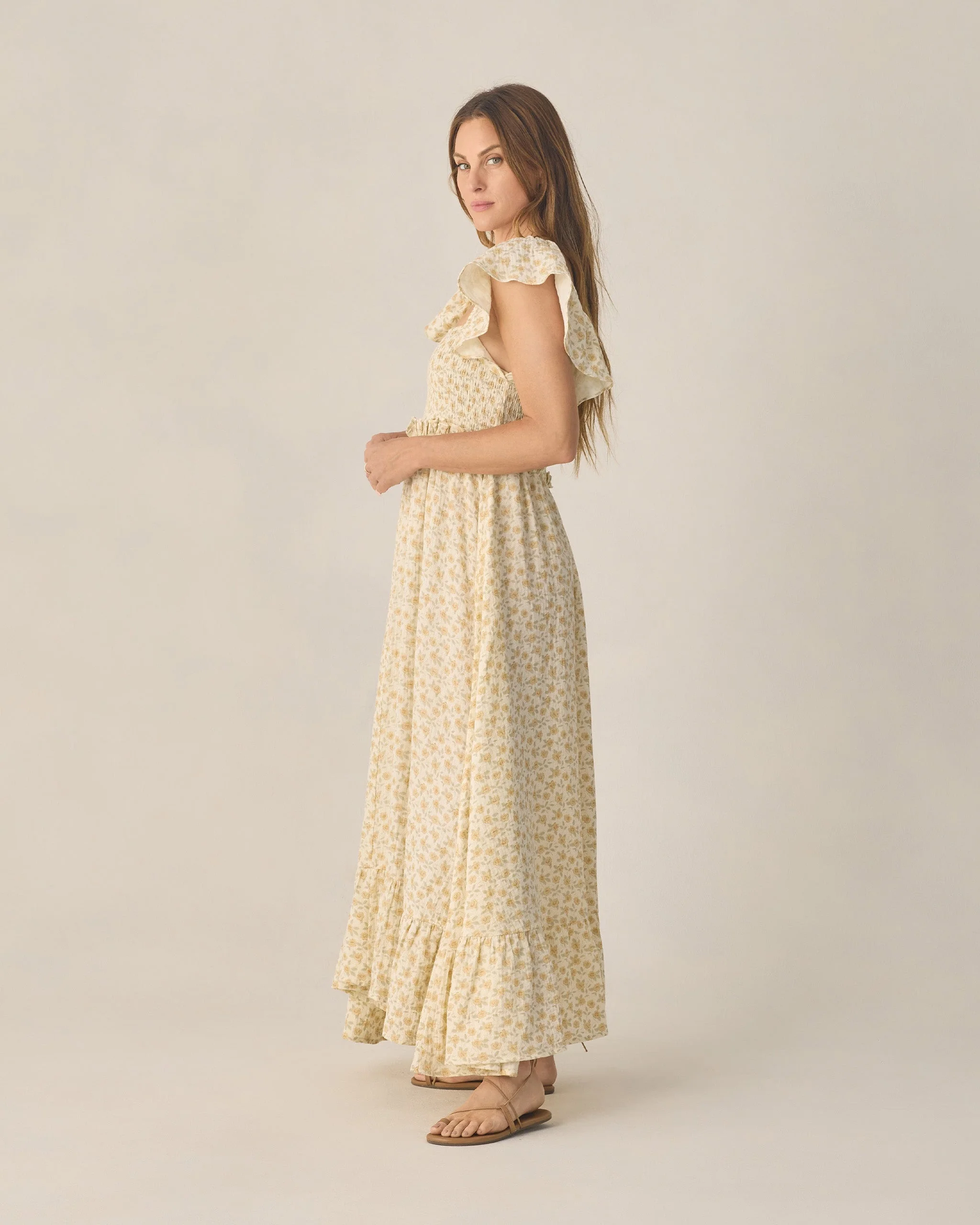 Women's Francesca Dress Yellow Floral - Image 3